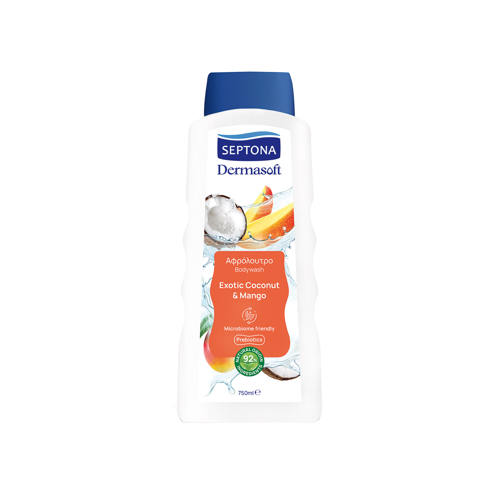 Septona αφρόλουτρο exotic coconut & mango 750ml εικόνα 1