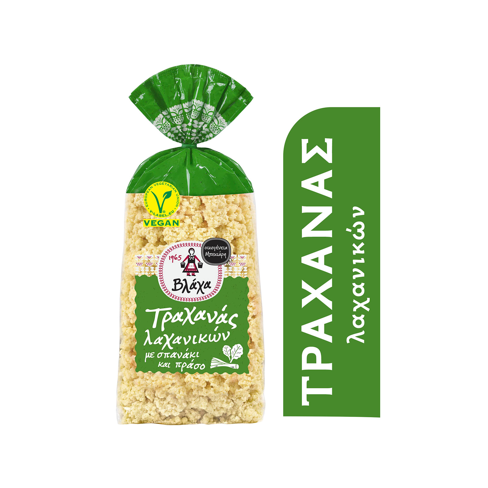 Οικογένεια Μπεκιάρη Βλάχα τραχανάς λαχανικών με σπανάκι & πράσο 500g εικόνα 1