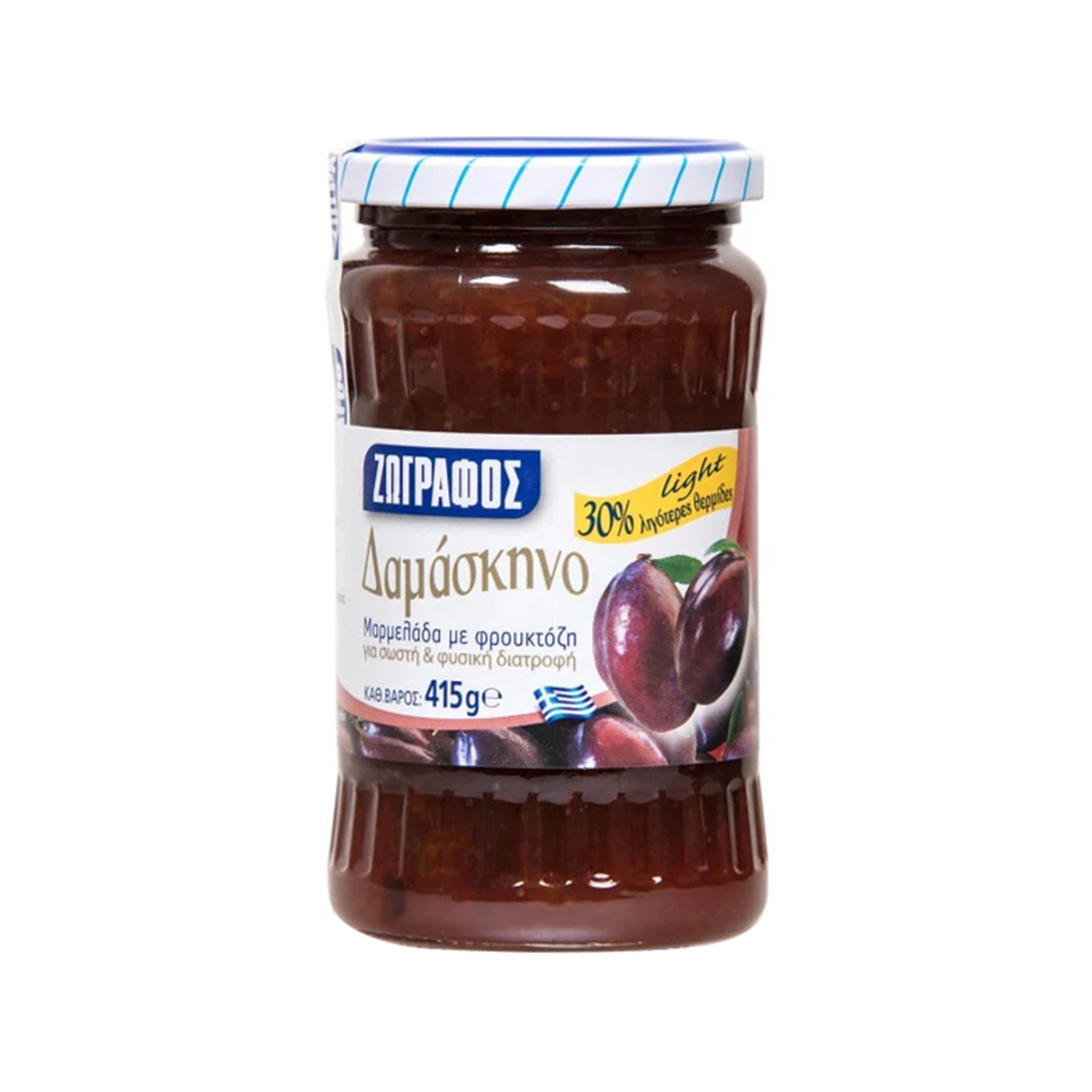 Ζωγράφος μαρμελάδα δαμάσκηνο με φρουκτόζη 415g εικόνα 1