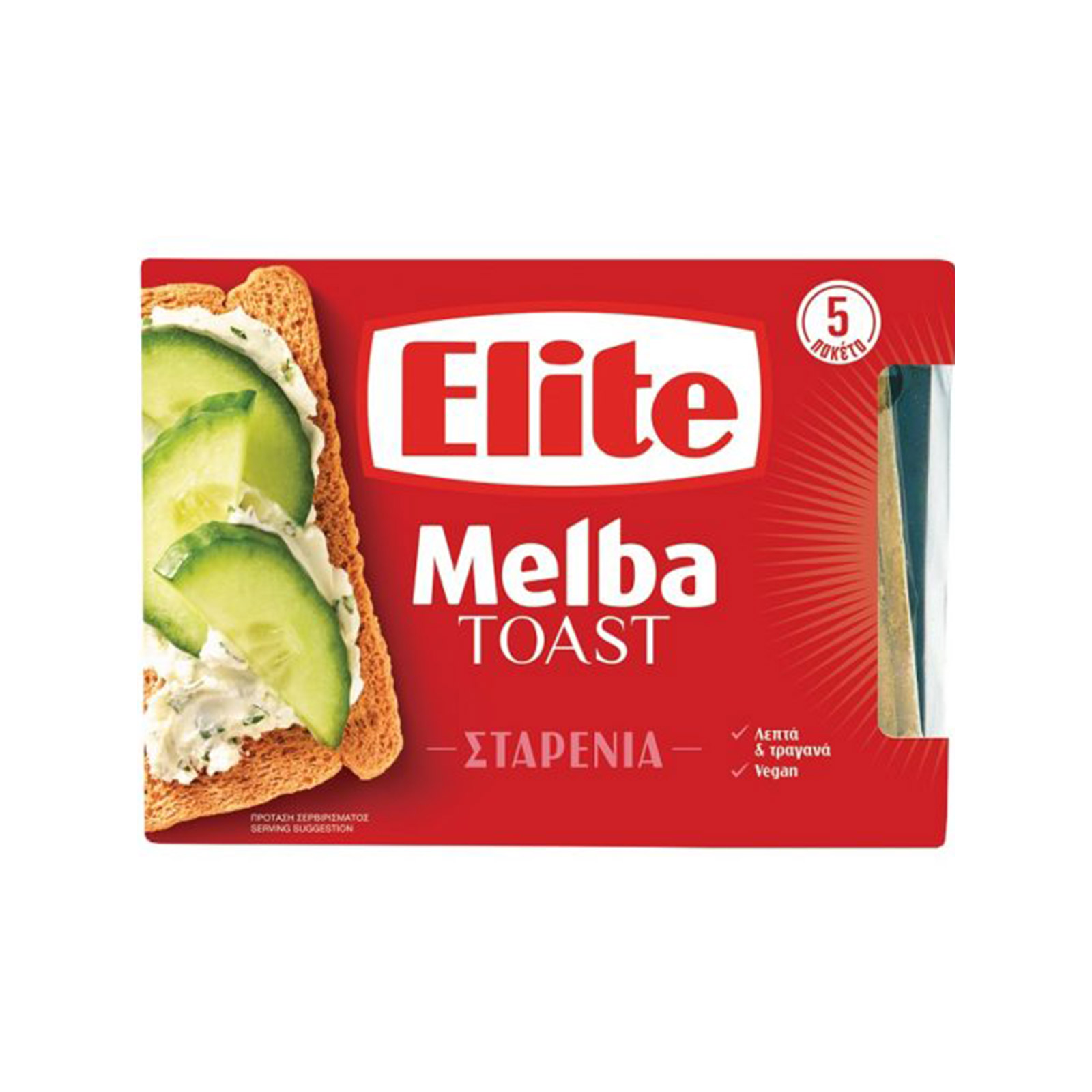 Elite Melba toast φρυγανάκια σταρένια 100g εικόνα 1