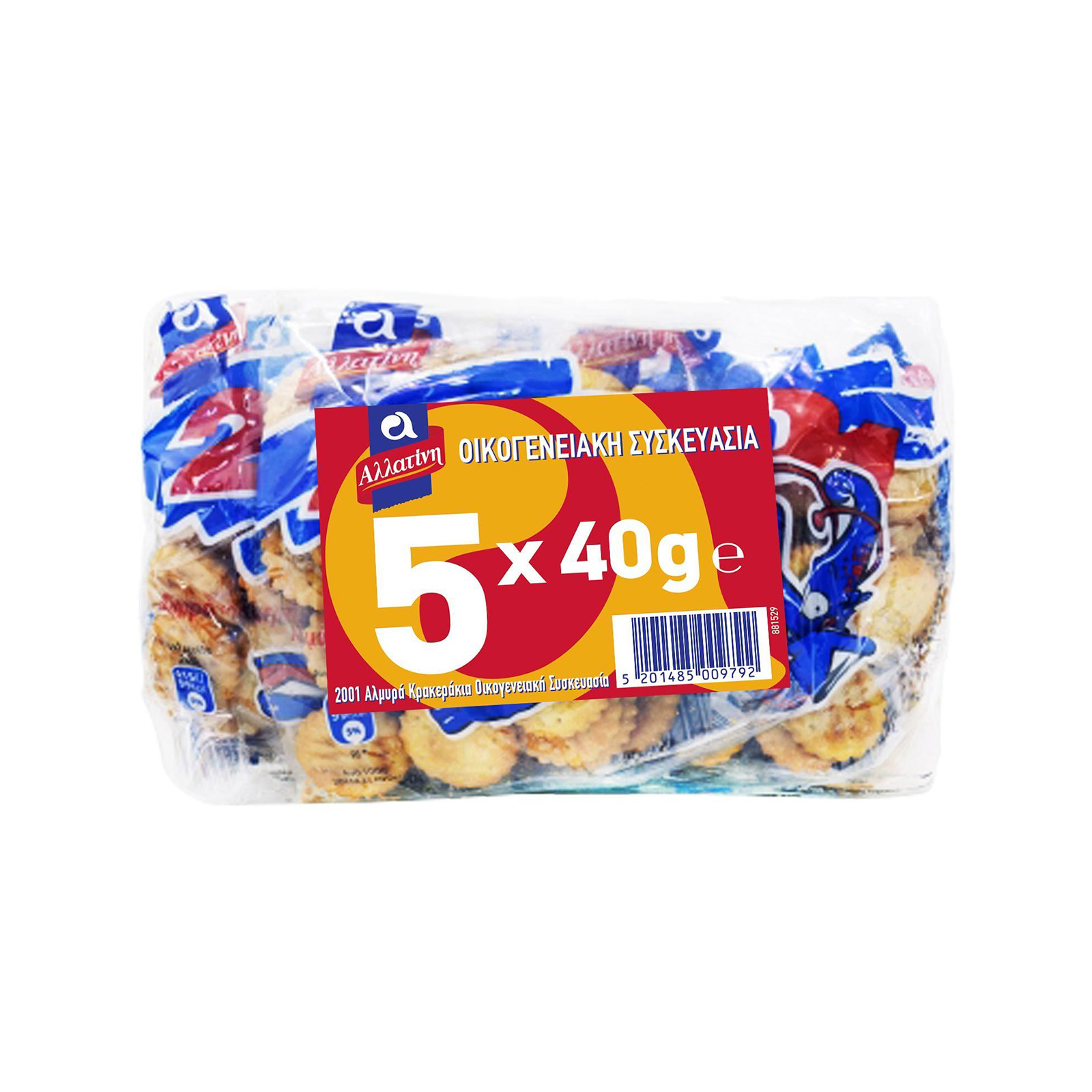 Αλλατίνη 2001 κρακεράκια 5x40g εικόνα 1