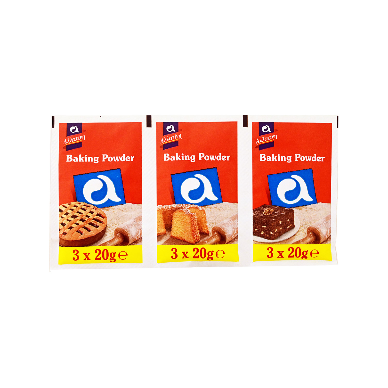 Αλλατίνη baking powder 3x20g εικόνα 1