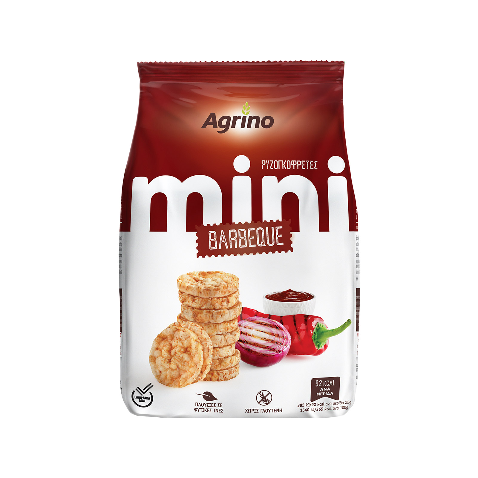 Agrino ρυζογκοφρετα μίνι barbeque 50g εικόνα 1