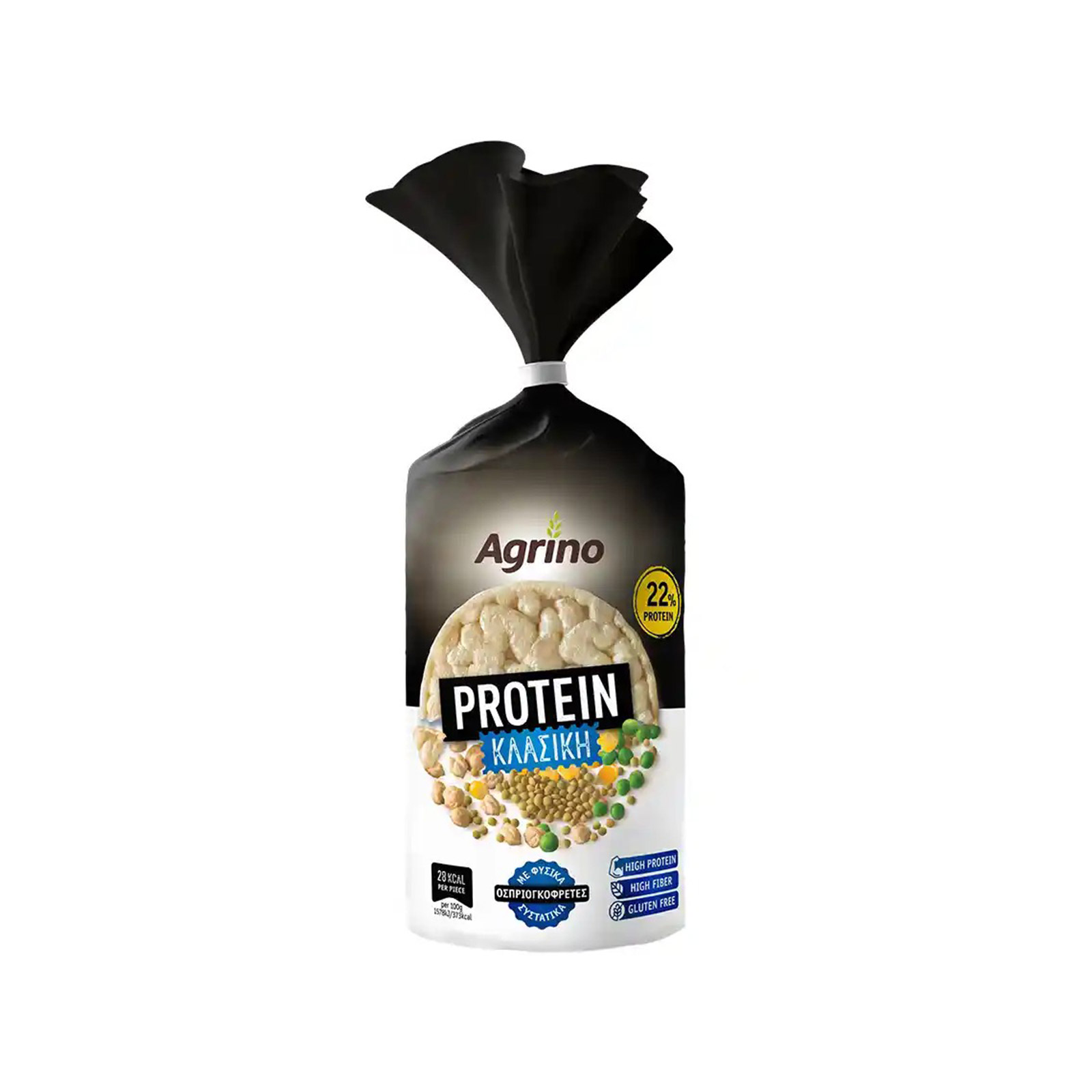 Agrino Protein γκοφρέτες οσπρίων κλασική 90g εικόνα 1