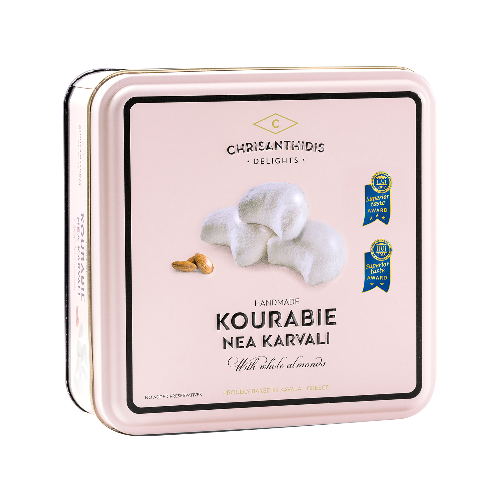 Chrisanthidis Nea Karvali κουραμπιέδες με αμύγδαλα 450g εικόνα 1