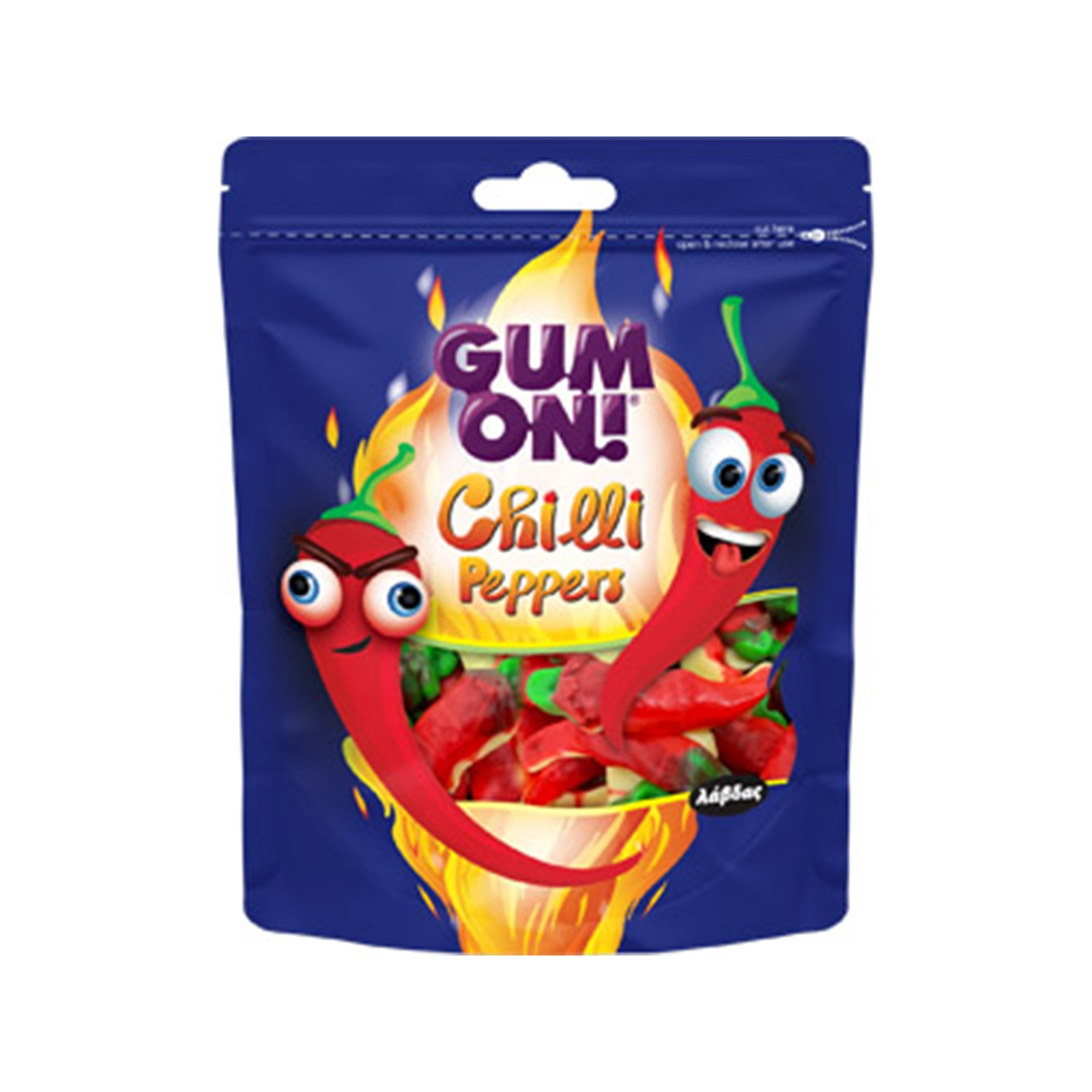 Λάβδας Gum On καραμέλες ζελεδάκια chilli 80g εικόνα 1