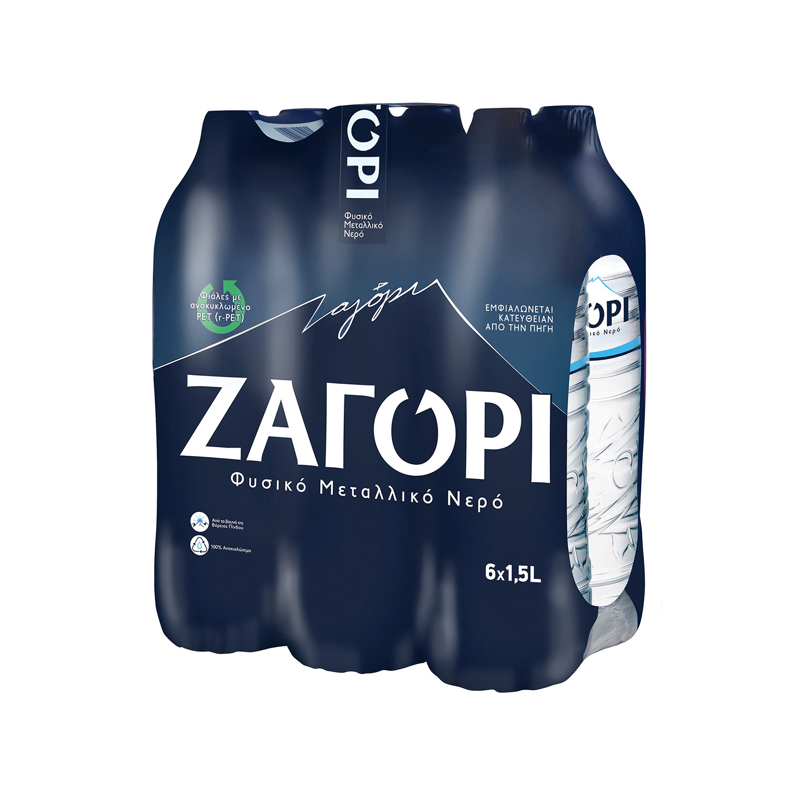 Ζαγόρι φυσικό μεταλλικό νερό 6x1.5lt εικόνα 1