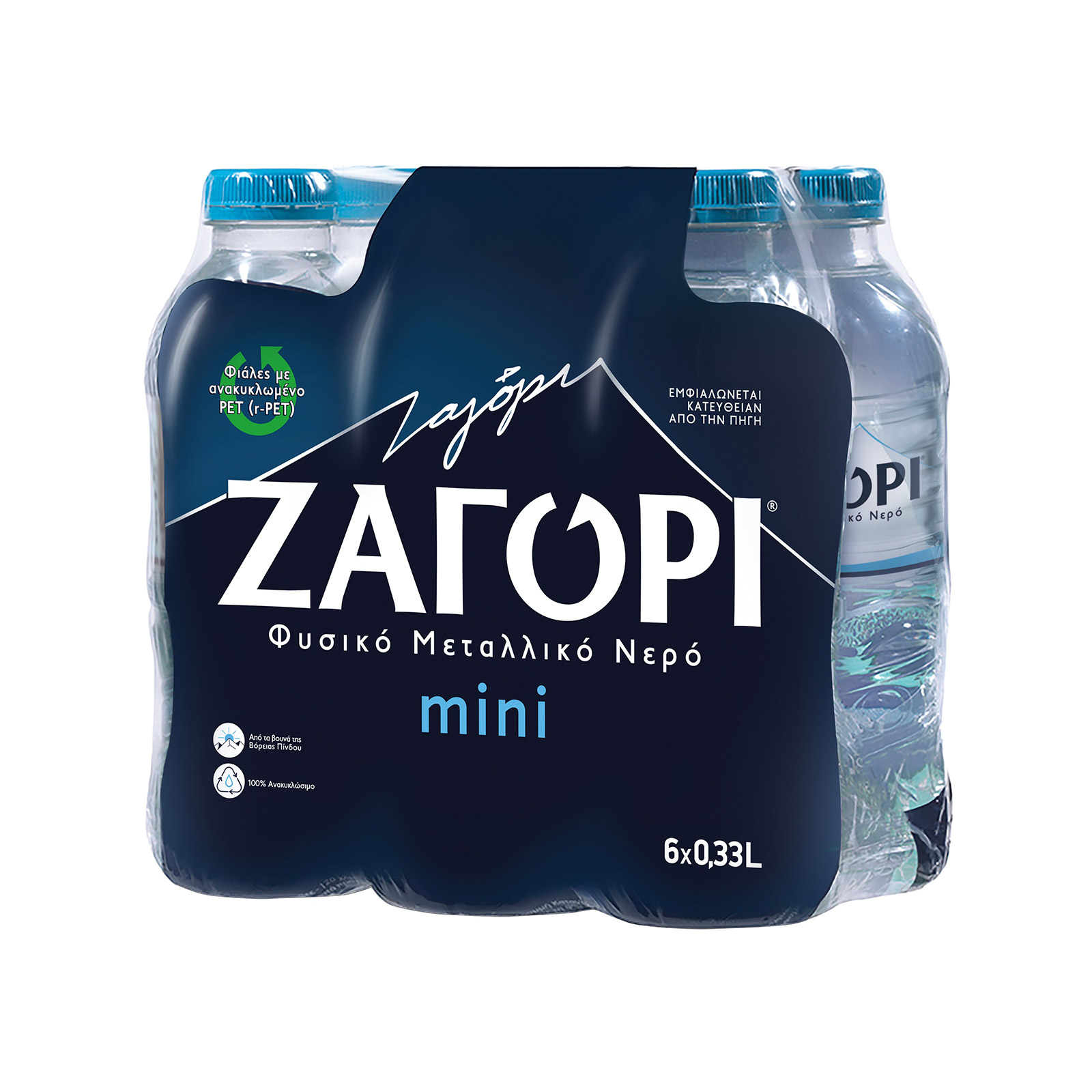 Ζαγόρι Mini φυσικό μεταλλικό νερό 6x330ml εικόνα 1