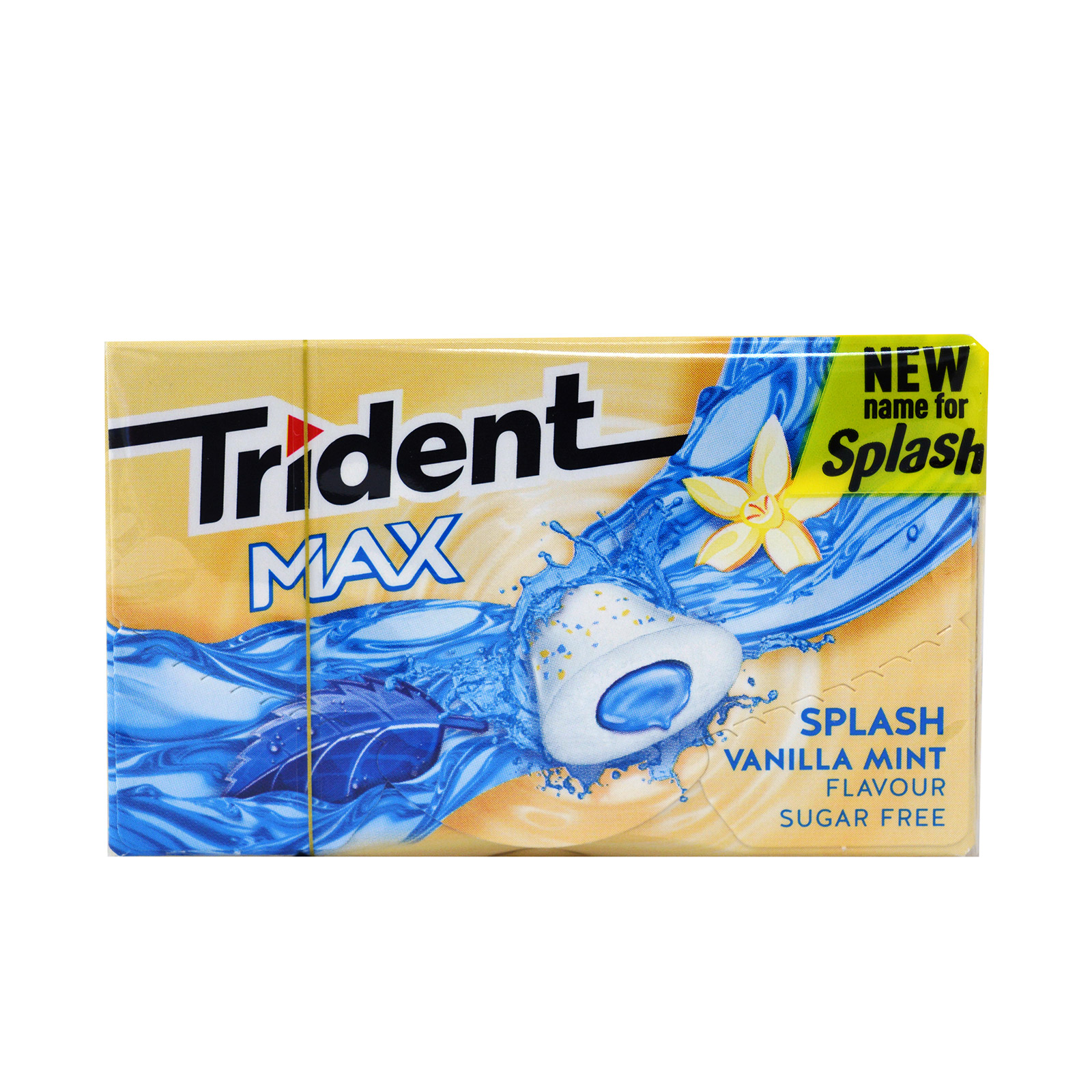 Trident Max chewing gum splash vanilla & mint 22g image 1