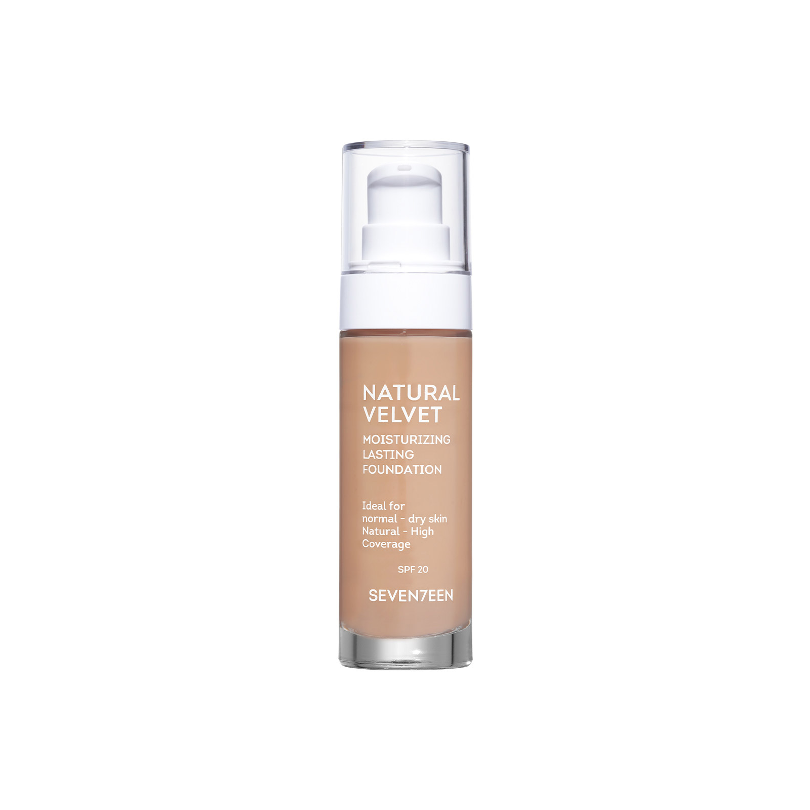 Seventeen Natural velvet lasting foundation No. 80 tan 30ml εικόνα 1