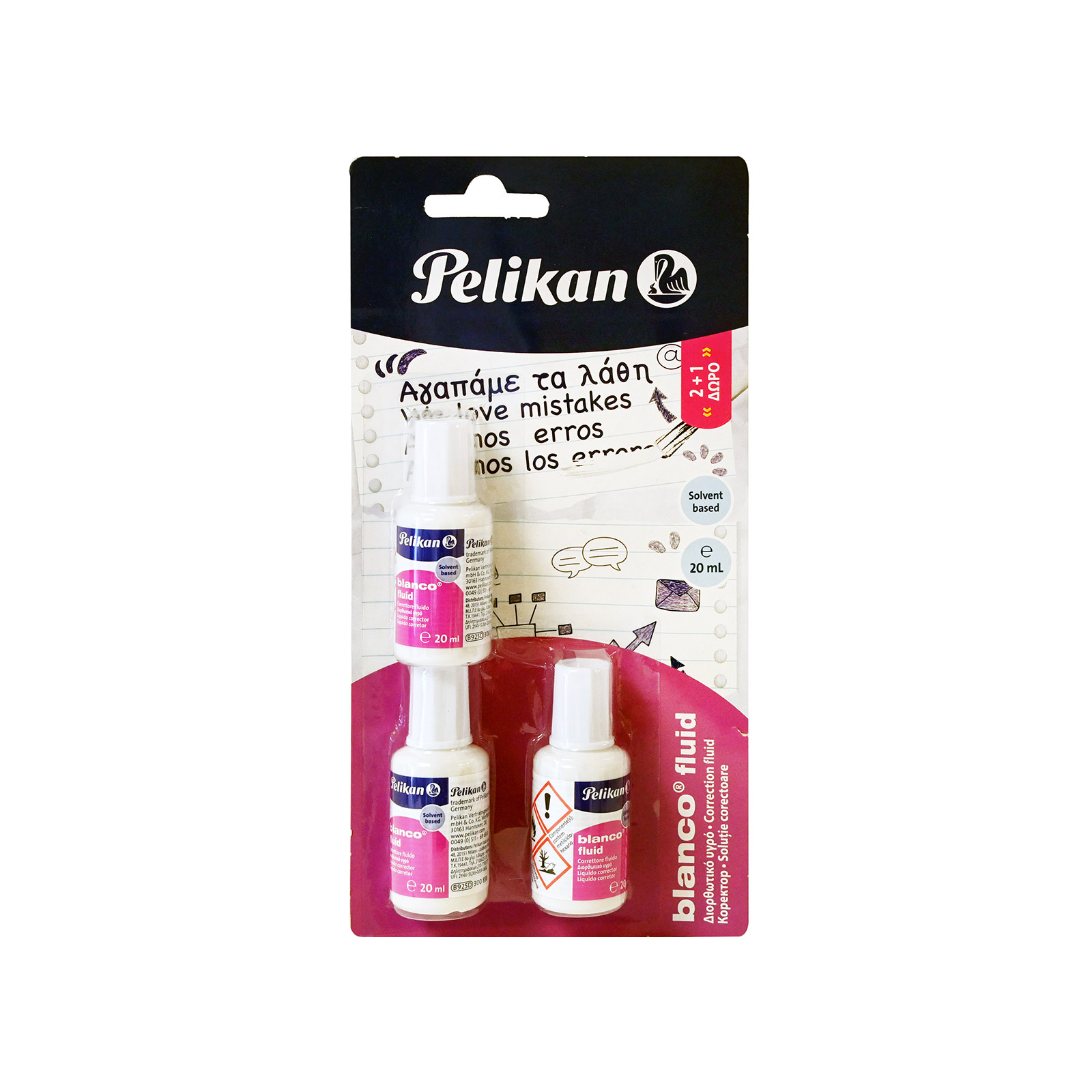 Pelikan Blanco υγρό διορθωτικό 2x20ml + 1 δώρο εικόνα 1