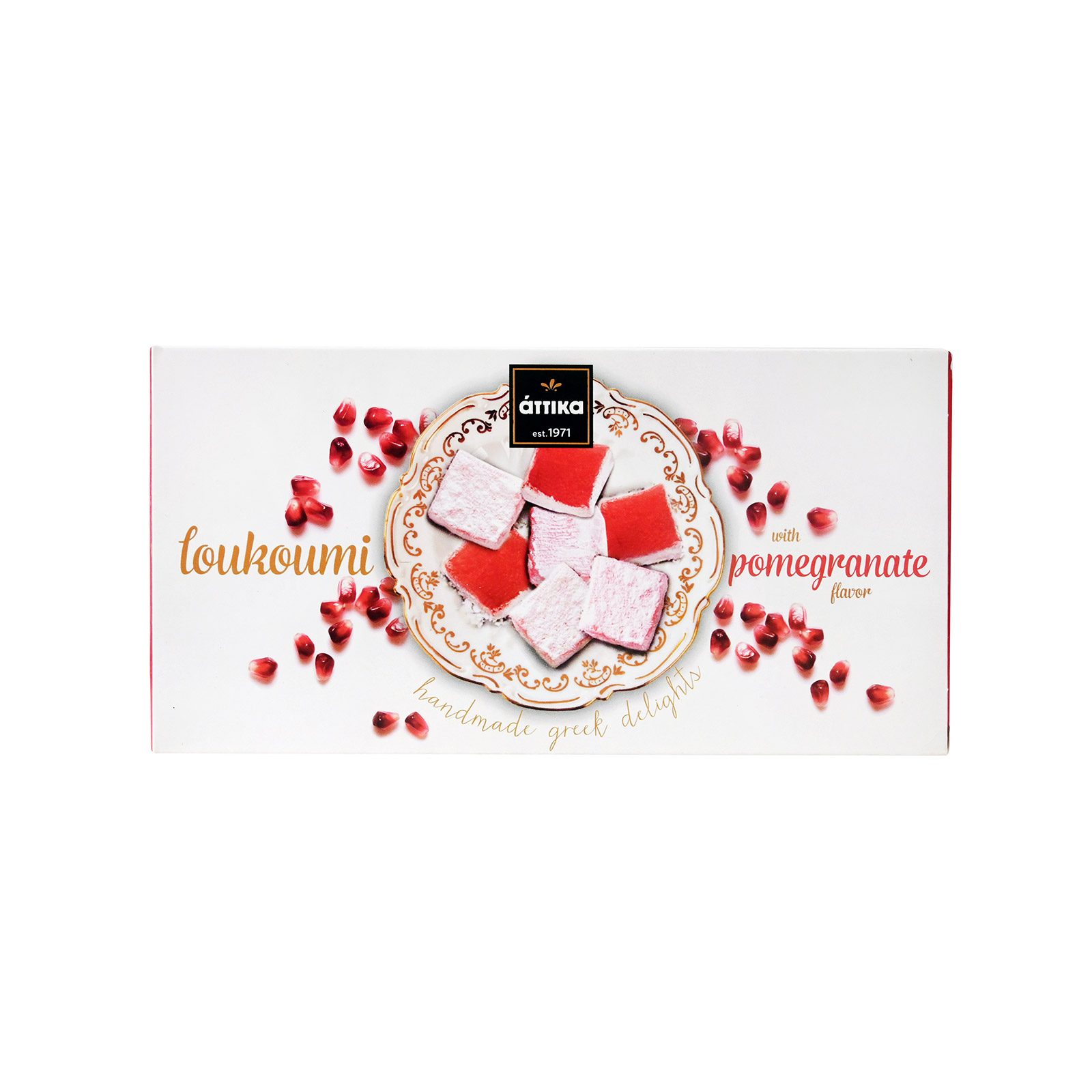 Άττικα λουκούμια με άρωμα ροδι 280g εικόνα 1