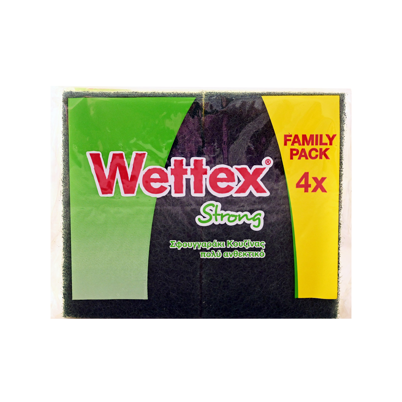 Wettex Family pack σφουγγαράκι κουζίνας strong 4τεμ εικόνα 1