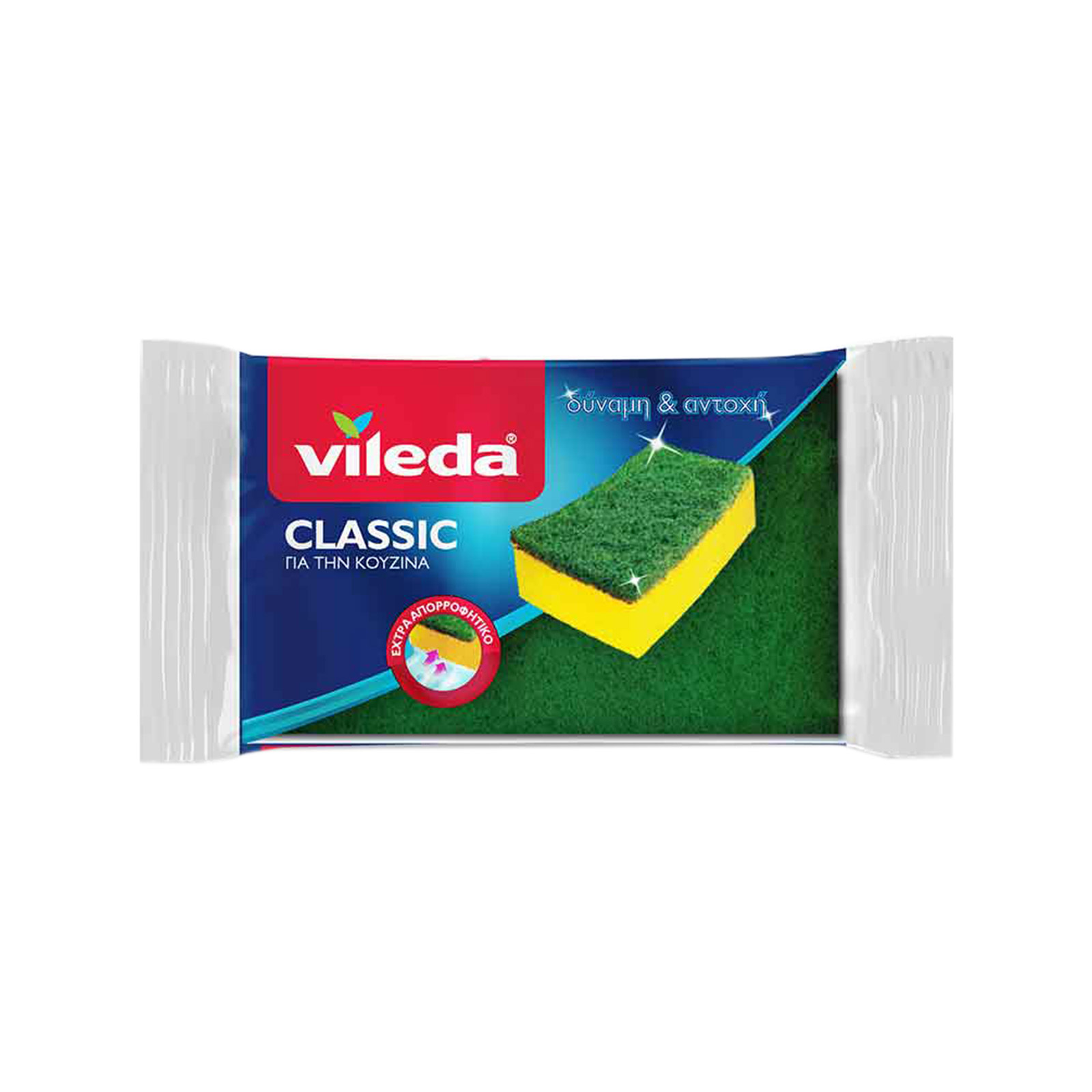 Vileda σφουγγαράκι κουζίνας classic εικόνα 1
