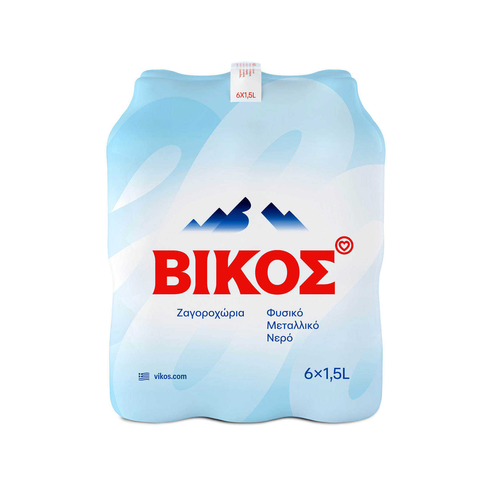 Βίκος φυσικό μεταλλικό νερό 6x1.5lt εικόνα 1