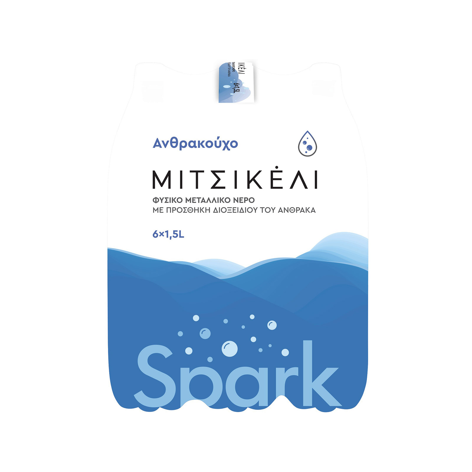 Μιτσικέλι φυσικό μεταλλικό νερό ανθρακούχο 6x1.5lt εικόνα 1