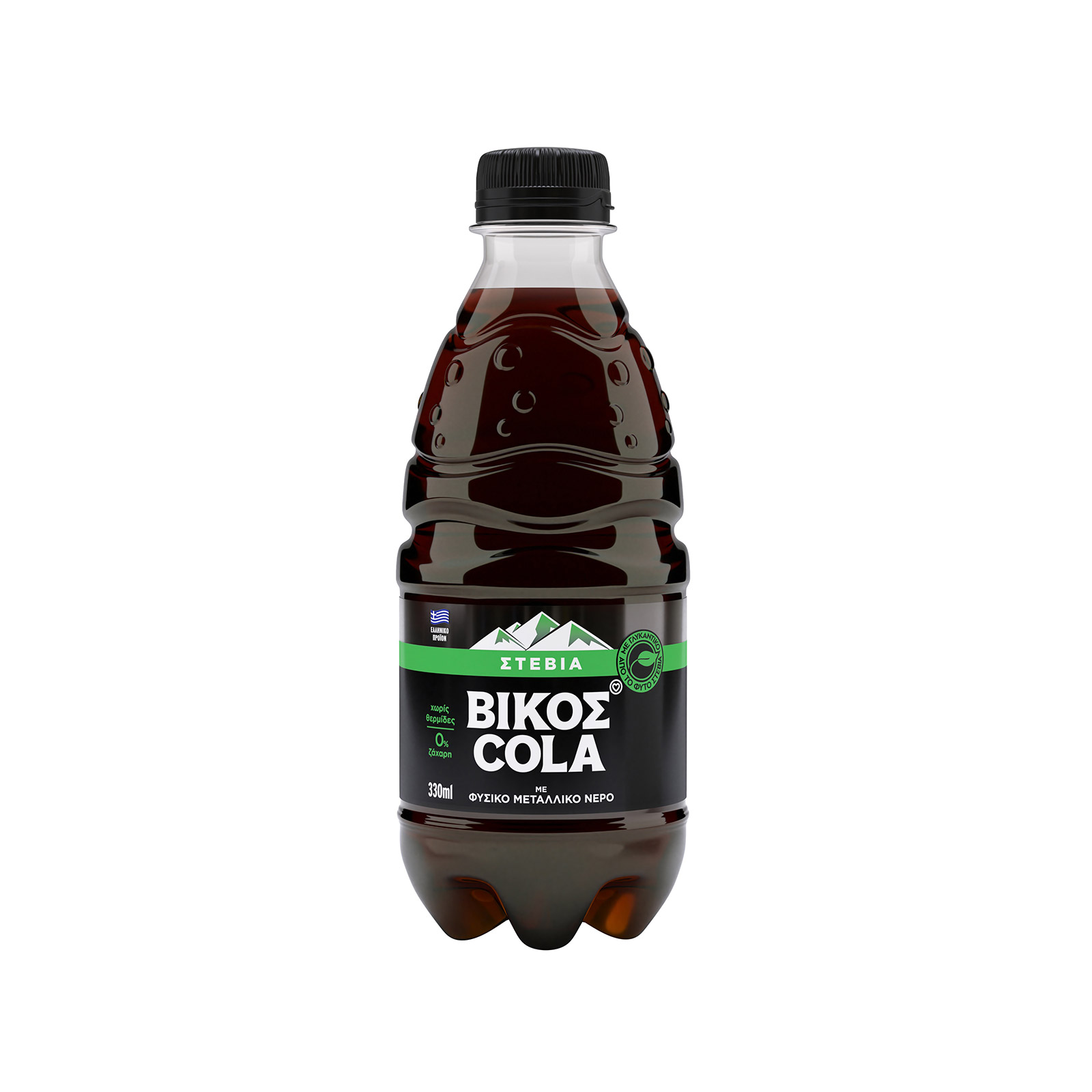 Βίκος Cola stevia αναψυκτικό 330ml εικόνα 1