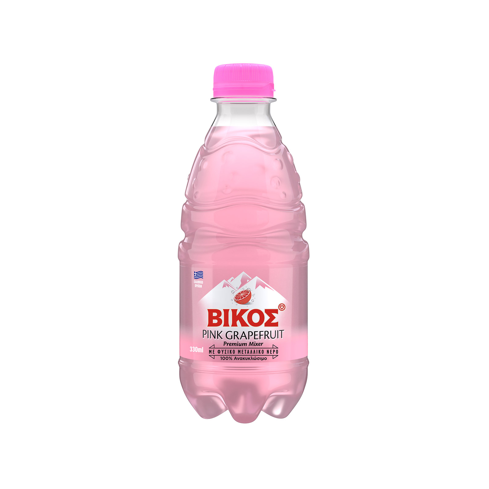 Βίκος αναψυκτικό pink grapefruit 330ml εικόνα 1