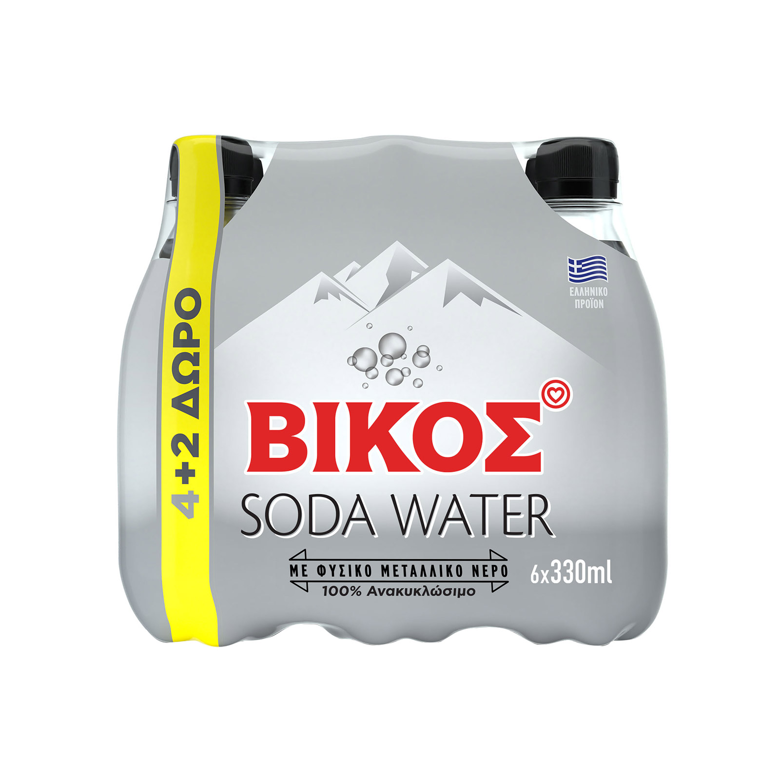 Βίκος αναψυκτικό σόδα 4x330ml + 2 δώρο εικόνα 1