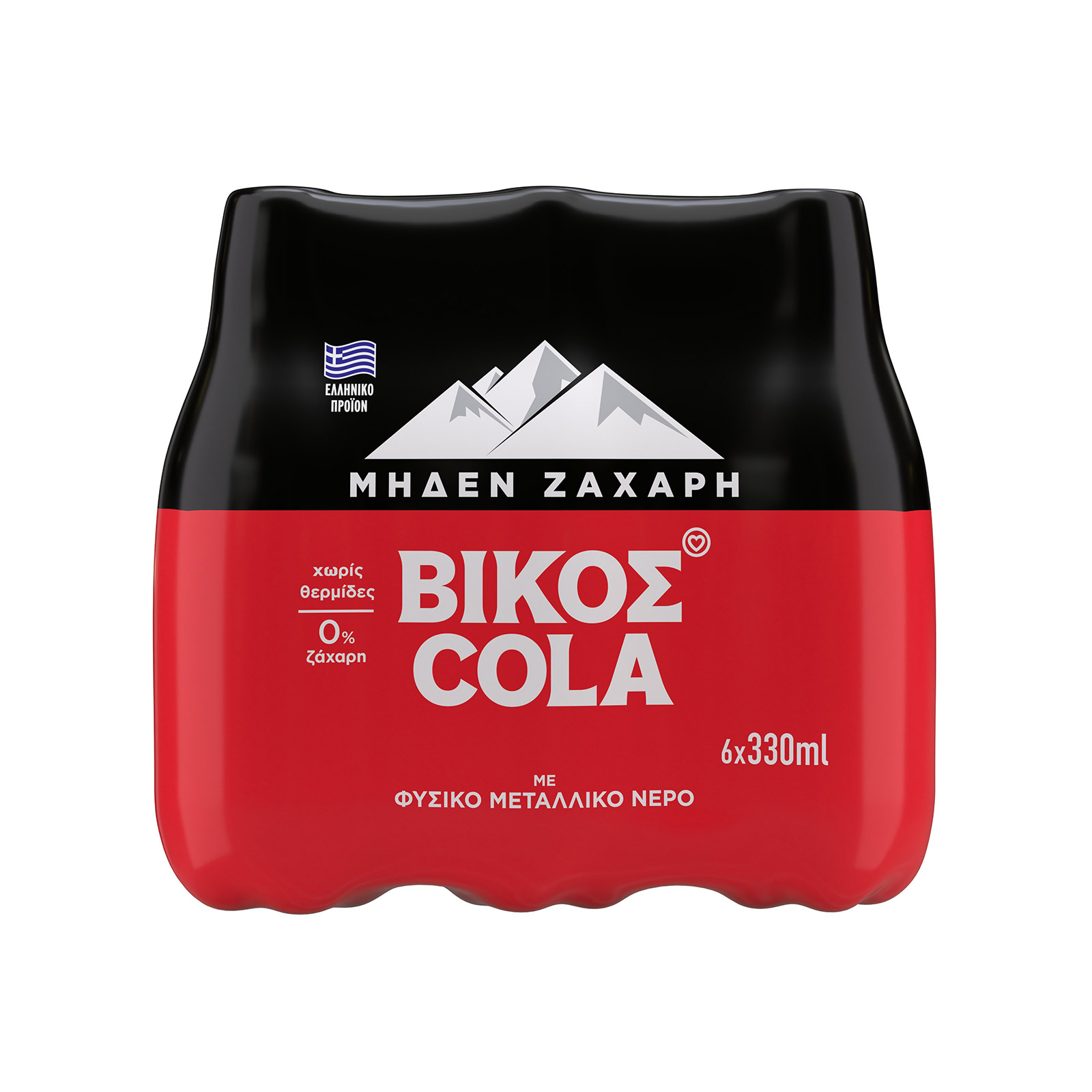Βίκος Cola zero αναψυκτικό 6x330ml εικόνα 1