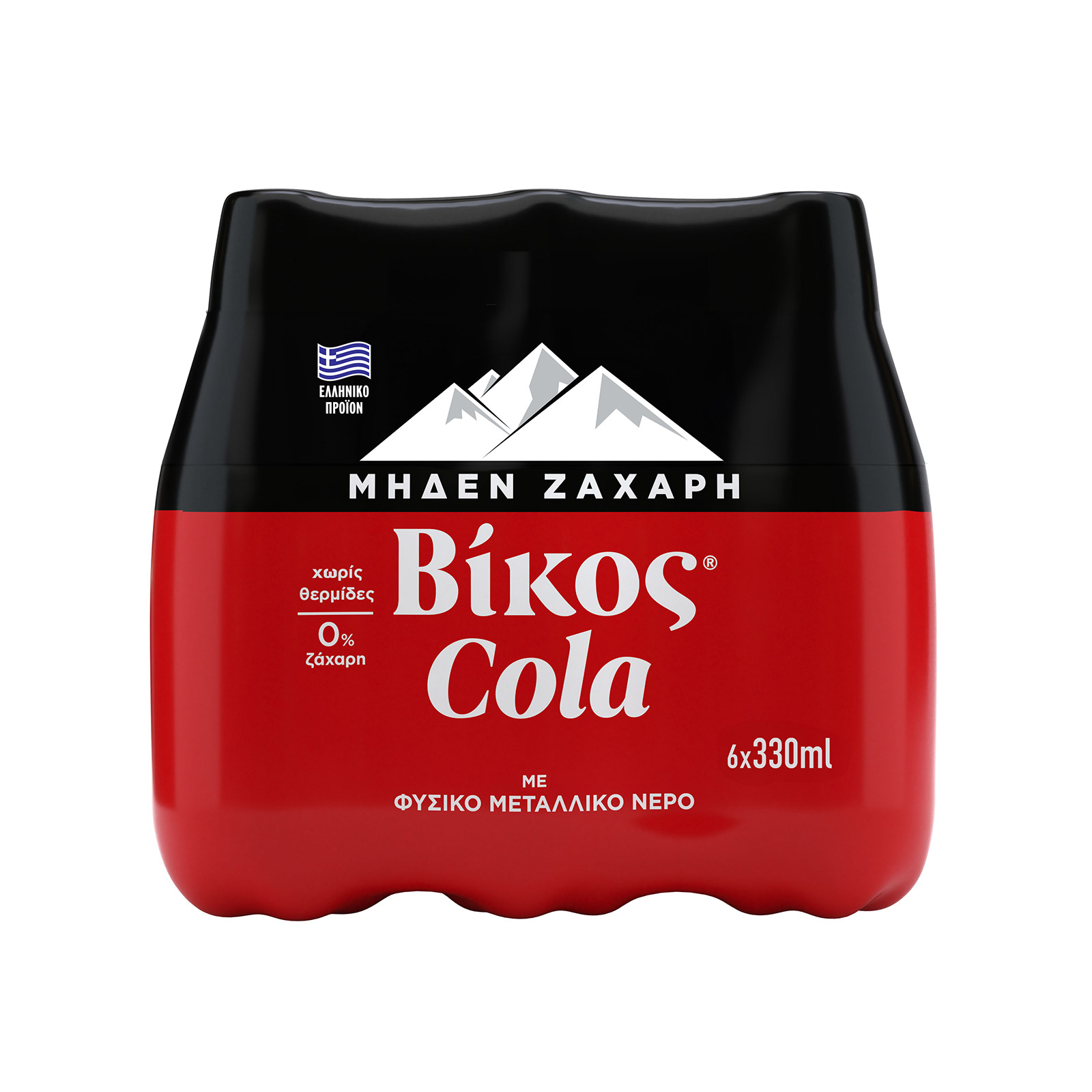 Βίκος Cola zero αναψυκτικό 6x330ml εικόνα 1