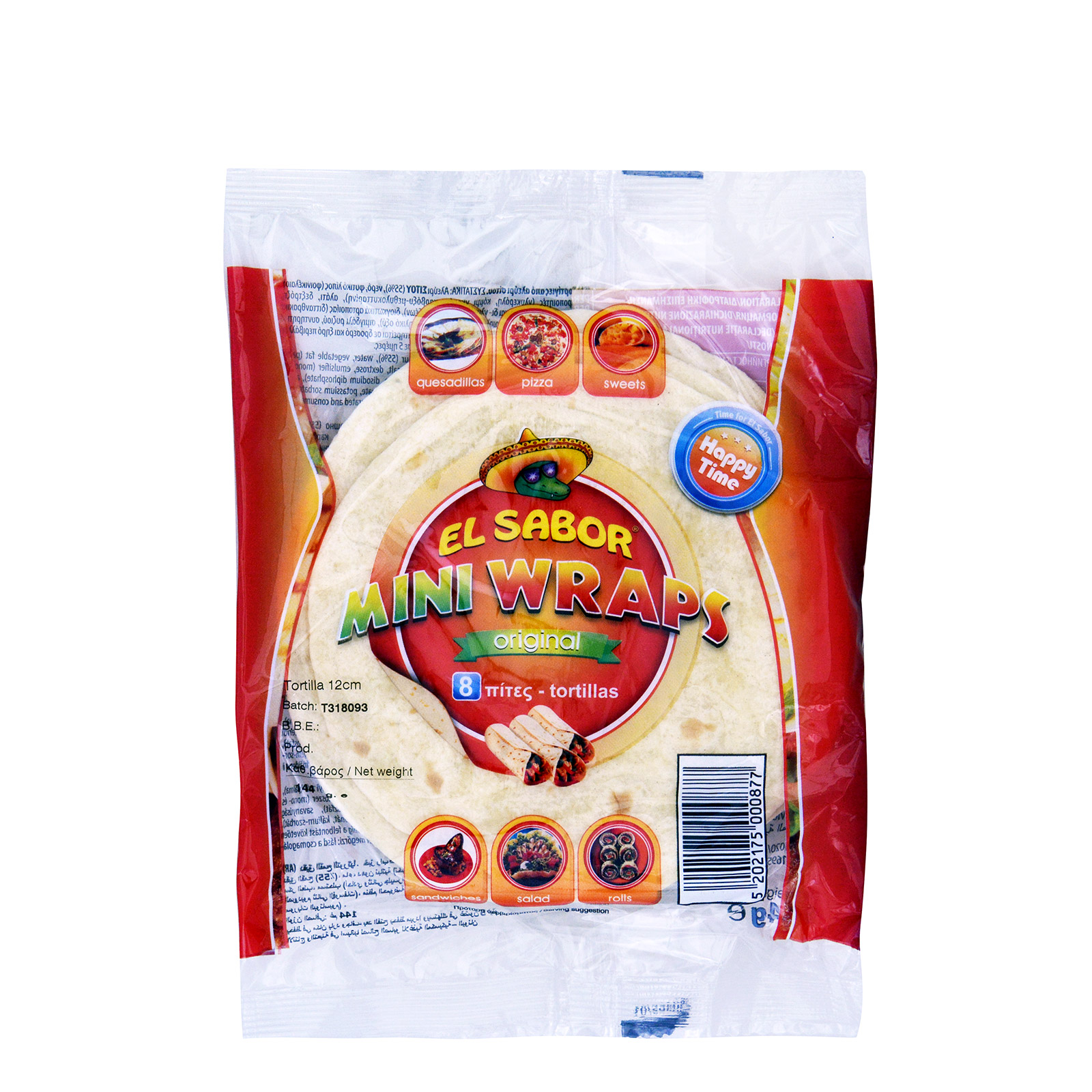 El Sabor Mini wraps πίτες τορτίγια μίνι original 144g εικόνα 1