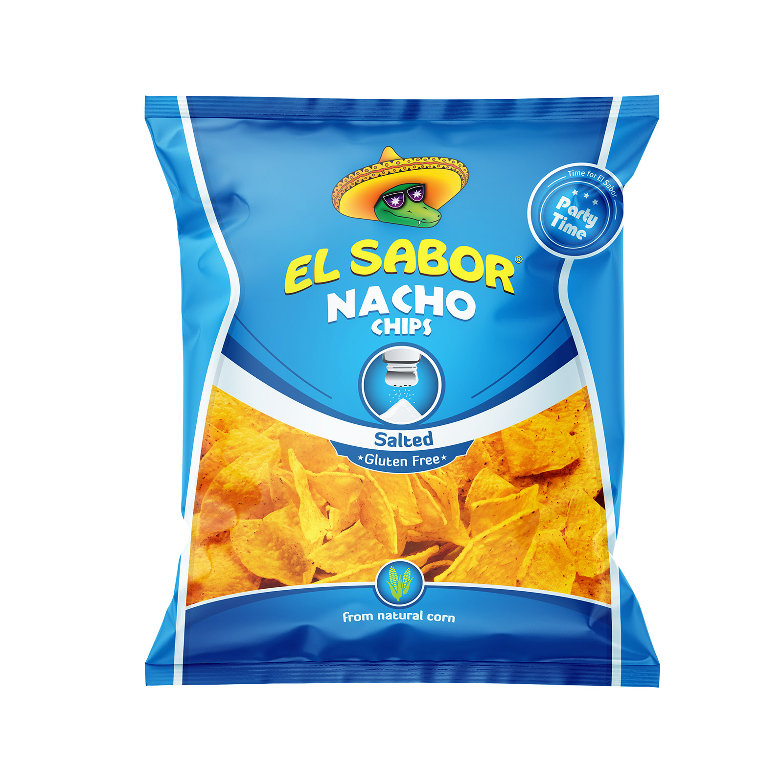 El Sabor Nacho chips σνακ καλαμποκιού salted 225g εικόνα 1