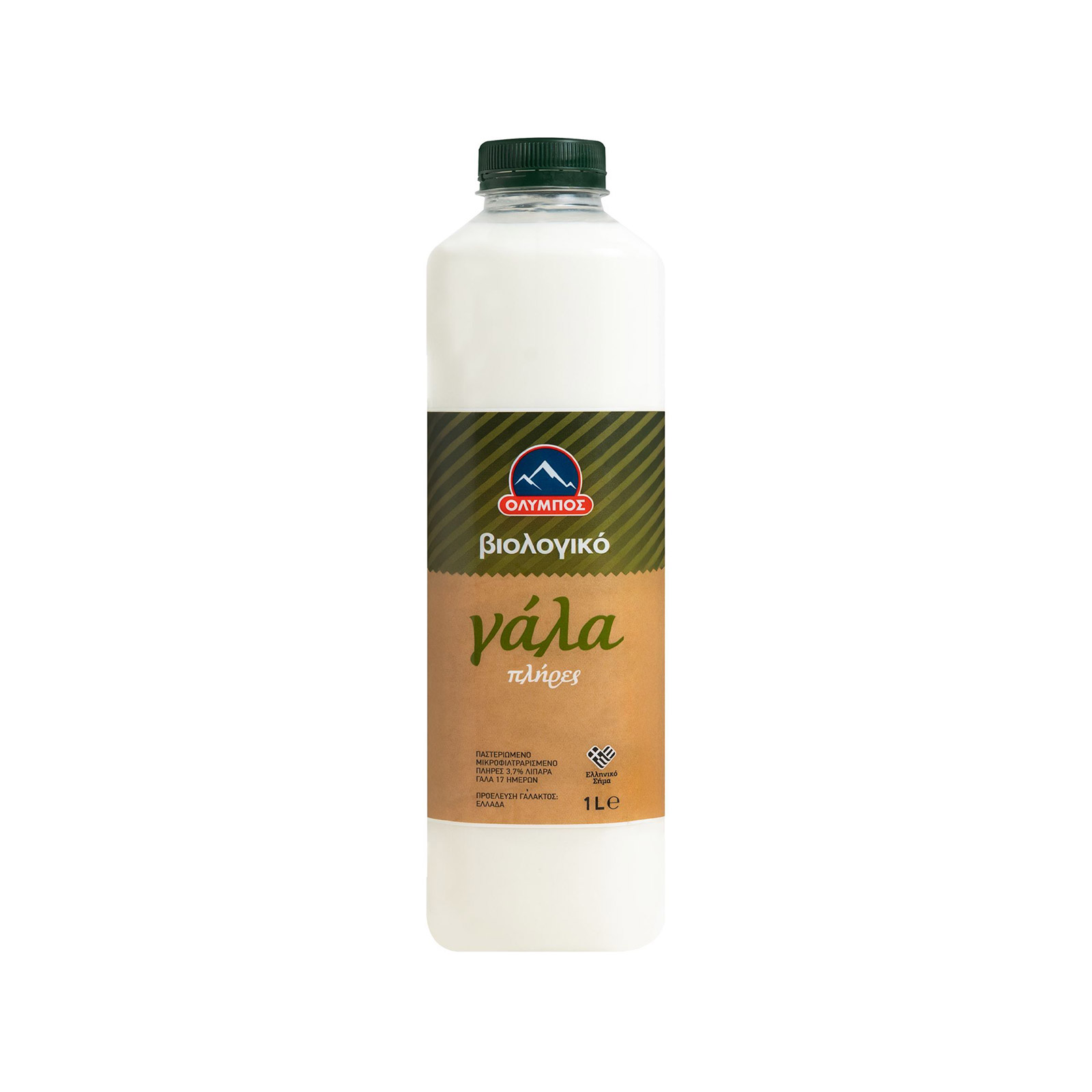 Όλυμπος γάλα παστεριωμένο πλήρες 1lt εικόνα 1
