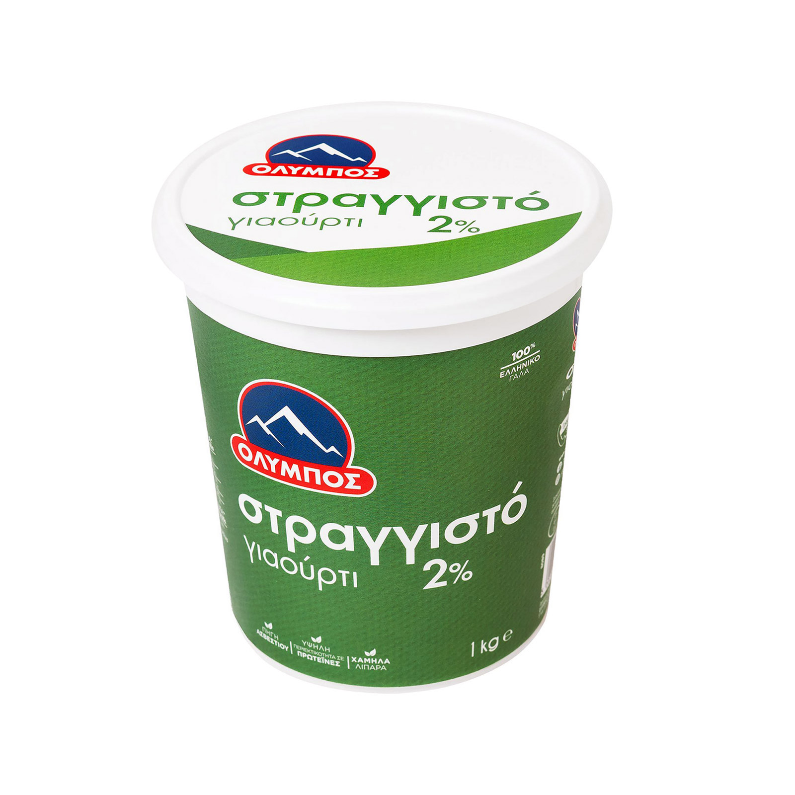 Όλυμπος στραγγιστό γιαούρτι αγελάδος 2% λιπαρά 1kg εικόνα 1