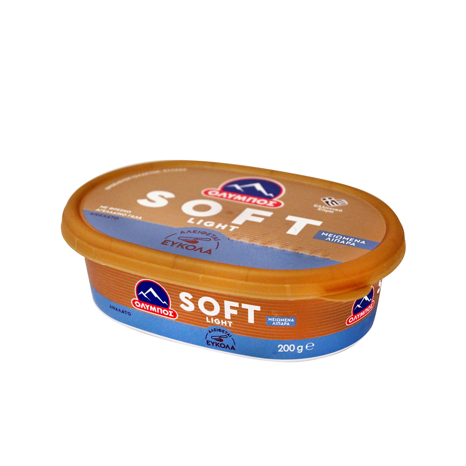 Όλυμπος βούτυρο soft μειωμένα λιπαρά 200g εικόνα 1