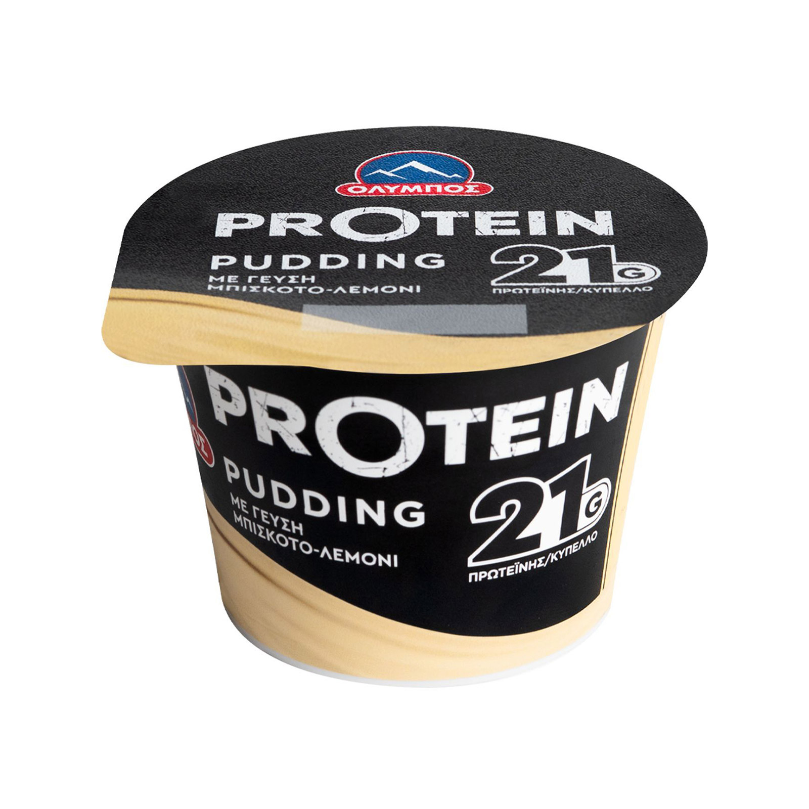 Όλυμπος Pudding protein επιδόρπιο γάλακτος ψυγείου μπισκότο-λεμόνι 200g εικόνα 1