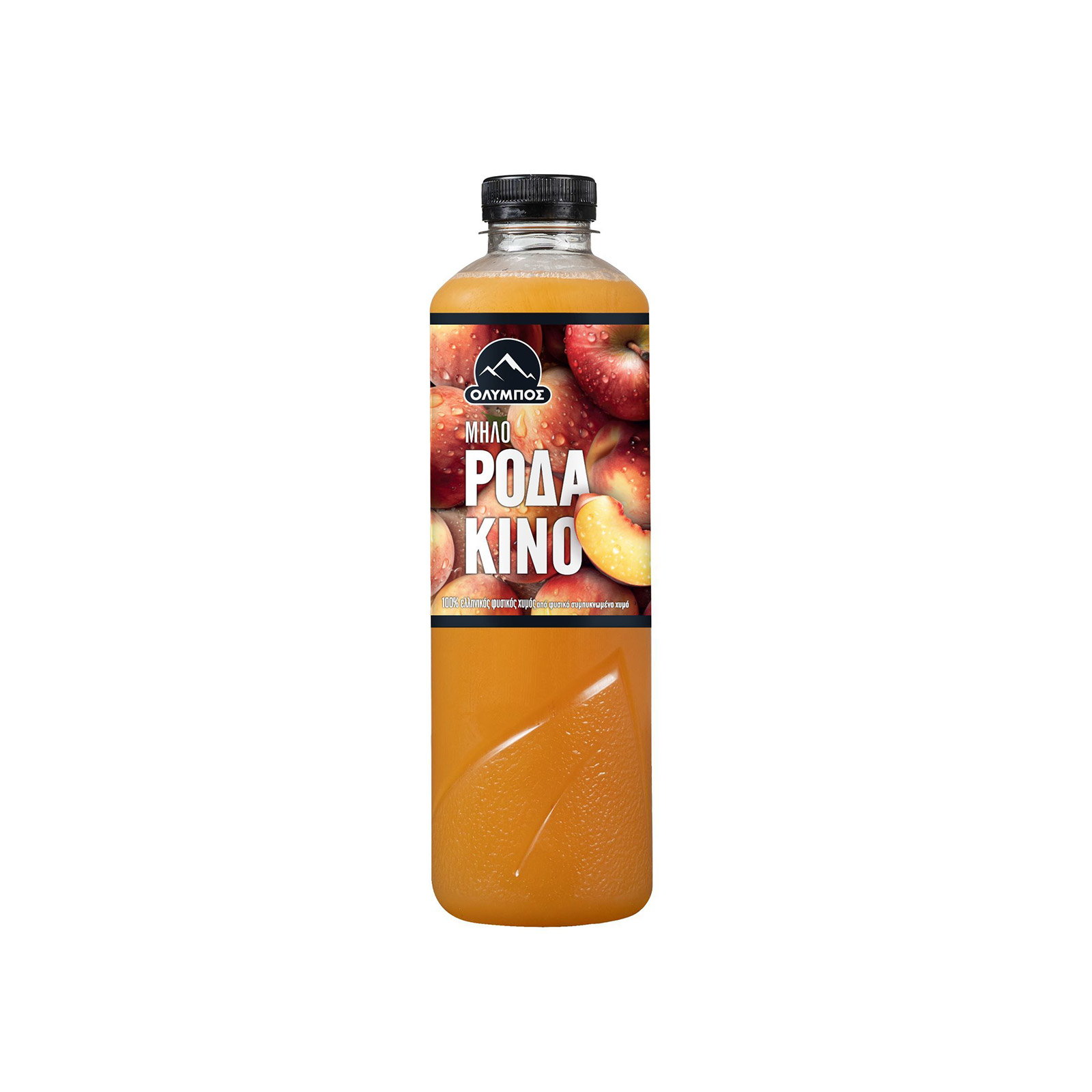 Όλυμπος 100% φυσικός χυμός χωρίς ζάχαρη ροδάκινο, μήλο 1lt εικόνα 1
