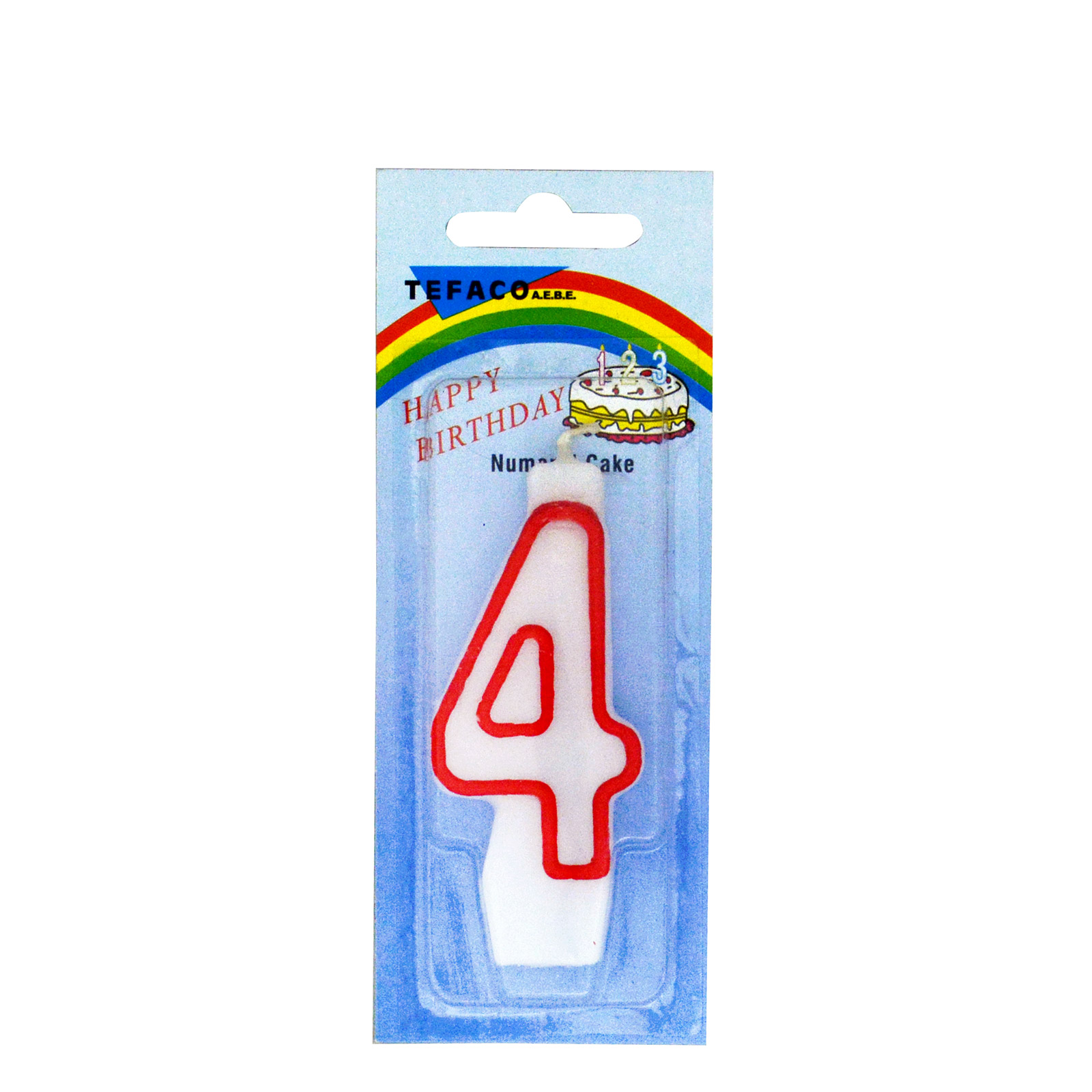 Tefaco No. 4 κερί γενεθλίων εικόνα 1