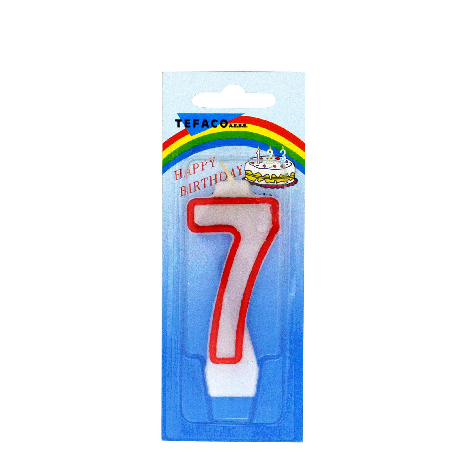 Tefaco Νo. 7 κερί γενεθλίων εικόνα 1