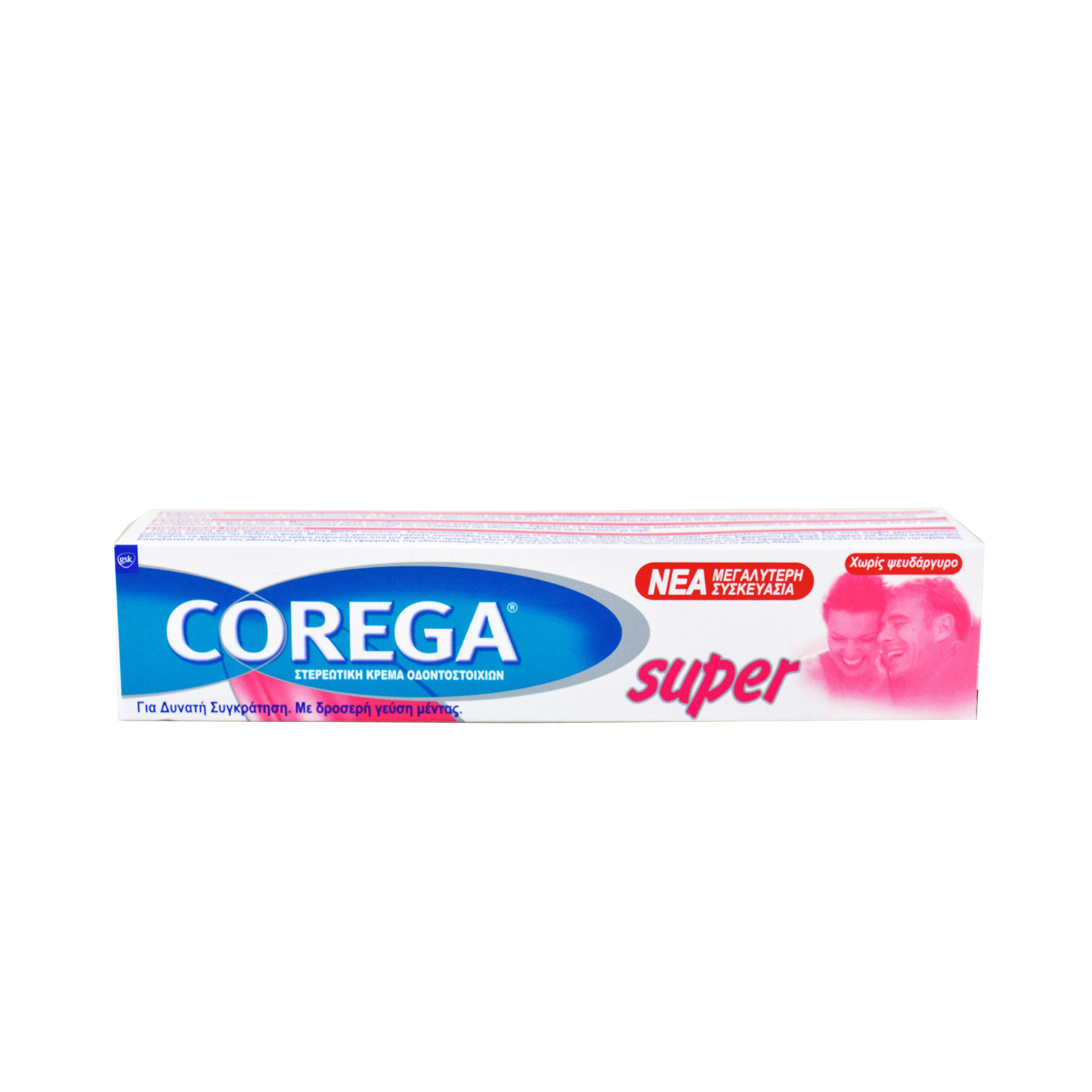 Corega κρεμα στερεωτική οδοντοστοιχιών super, γεύση μέντας 70g εικόνα 1