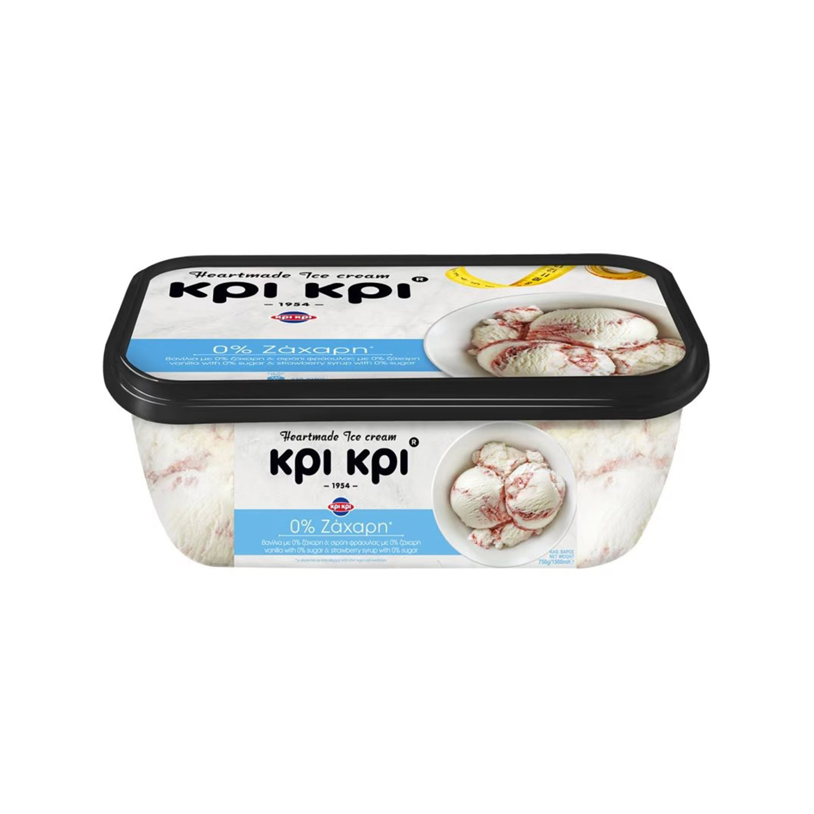 Κρι Κρι Heatmade 0% παγωτό οικογενειακό 1.5lt εικόνα 1