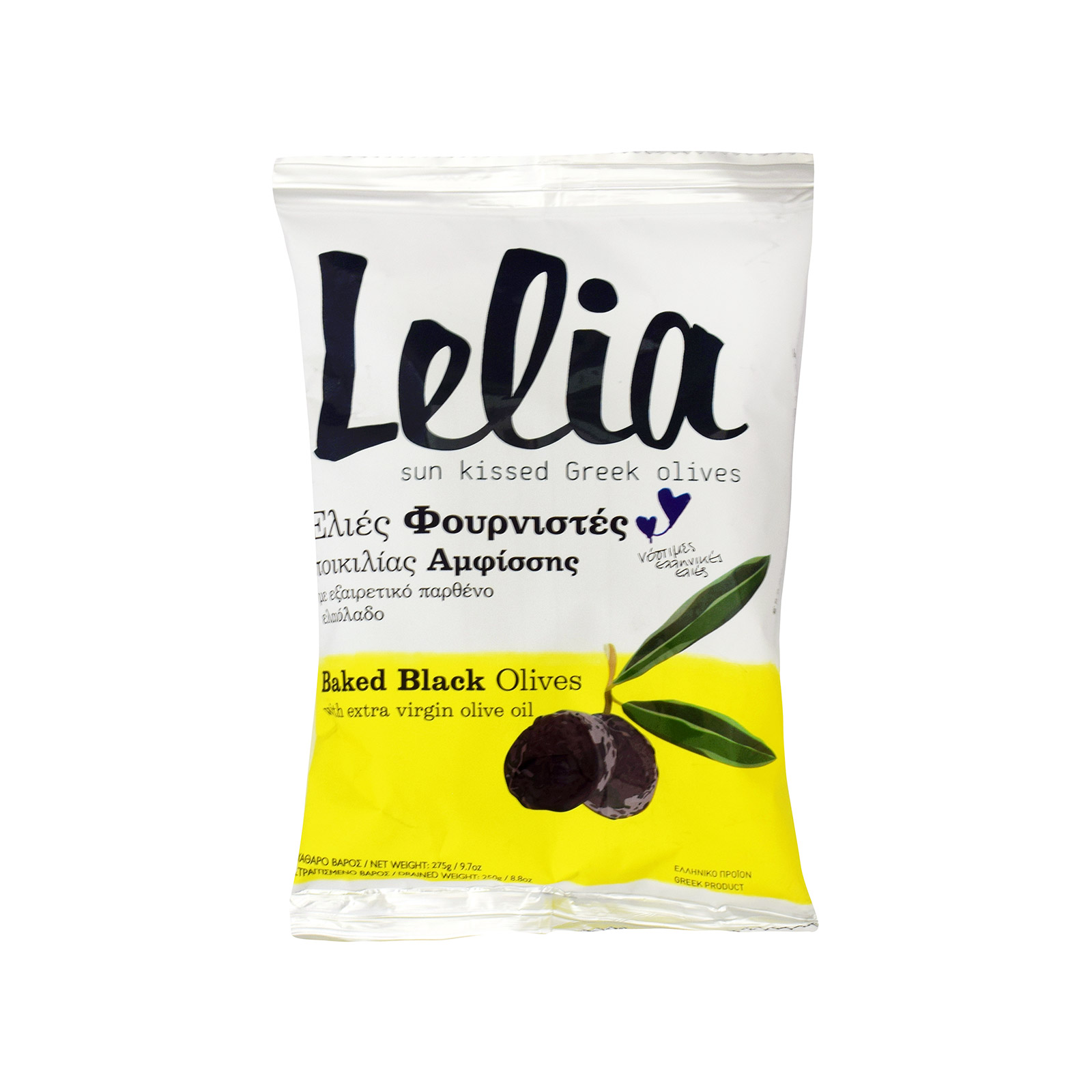 Λέλια Φουρνιστές ελιές μαύρες σε ελαιόλαδο 275g (στραγγισμένο βάρος 250g) εικόνα 1