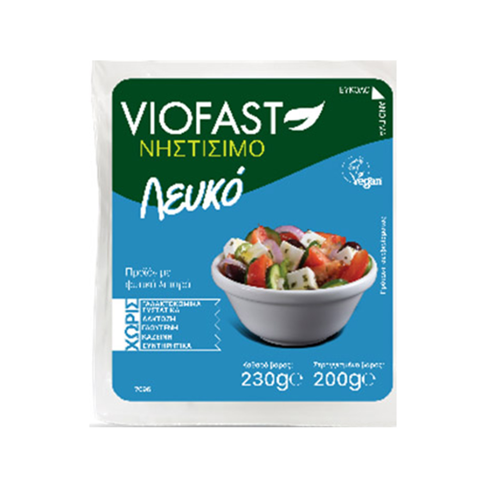 Viofast Νηστίσιμο φυτικό προϊόν λευκό 230g (στραγγισμένο βάρος 200g) εικόνα 1