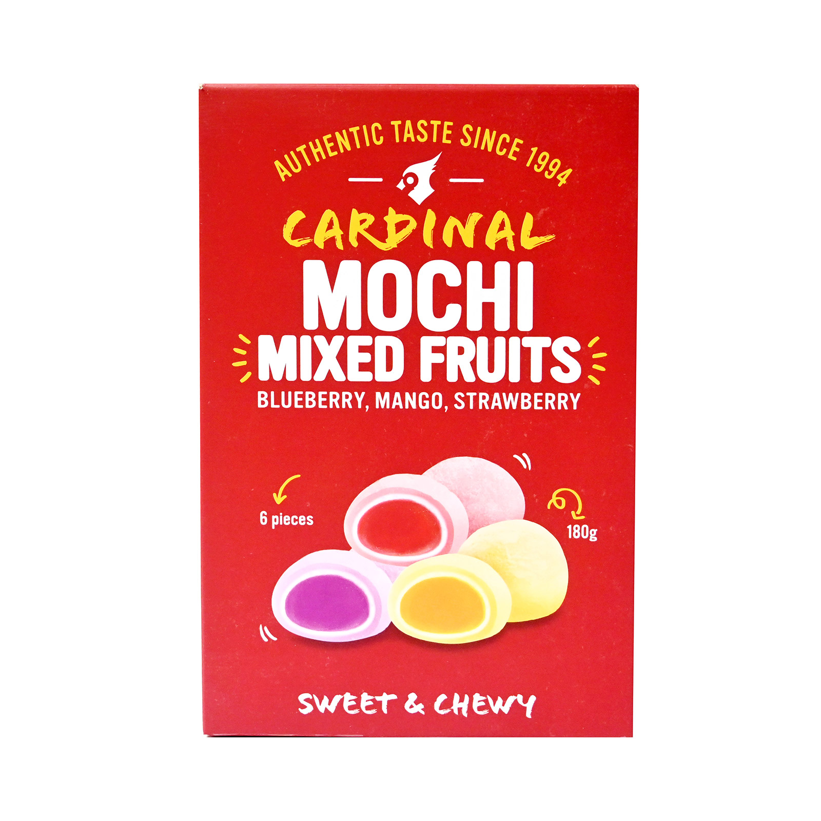 Cardinal Mochi Mixed Fruits Sweet Blueberry, Mango, Strawberry 180g image 1