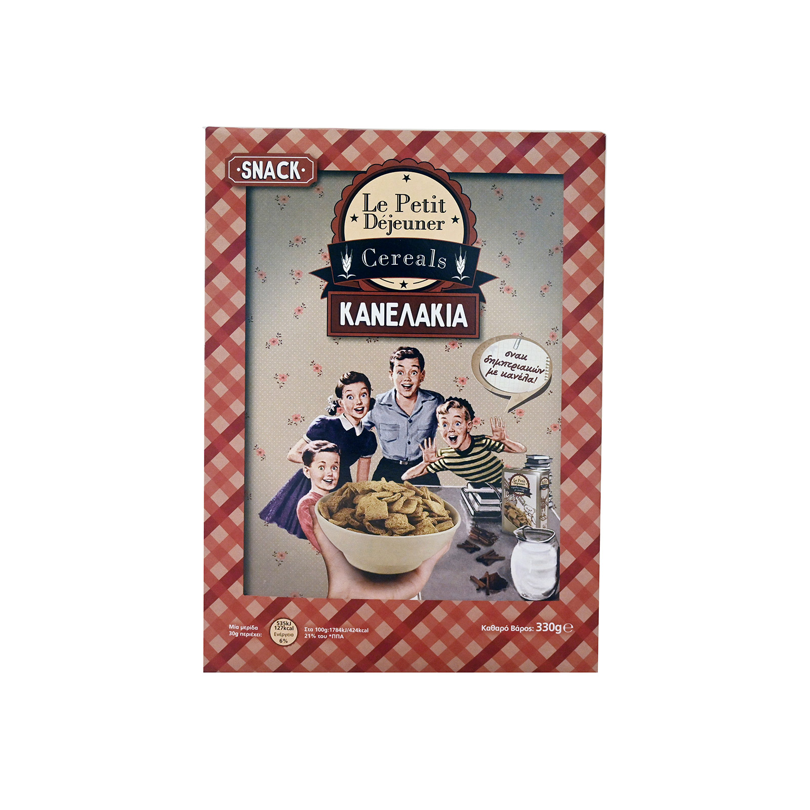 Le Petit Dejeuner Κανελάκια σνακ δημητριακών με κανέλα 330g εικόνα 1