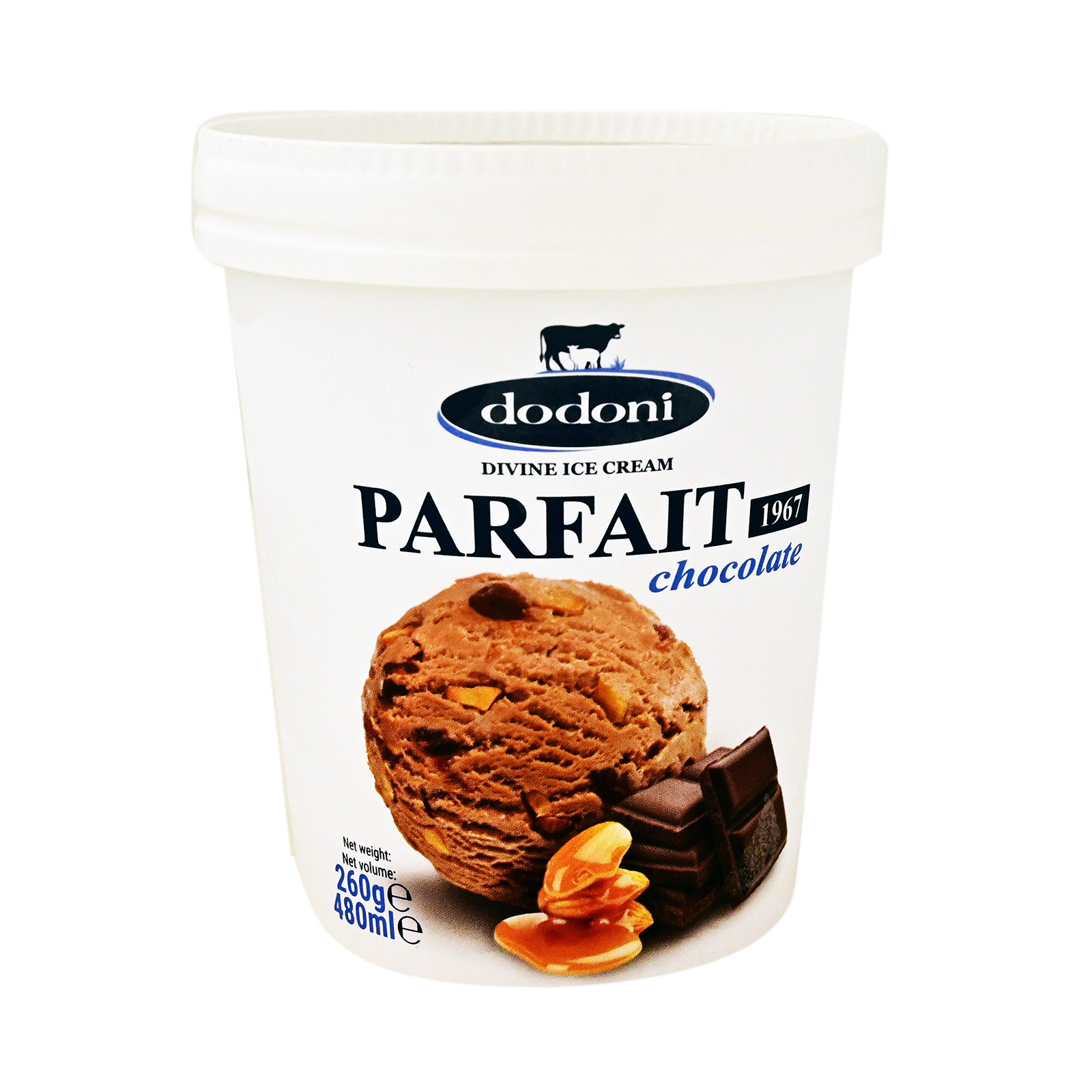Dodoni family-size ice cream parfait chocolate 260g image 1