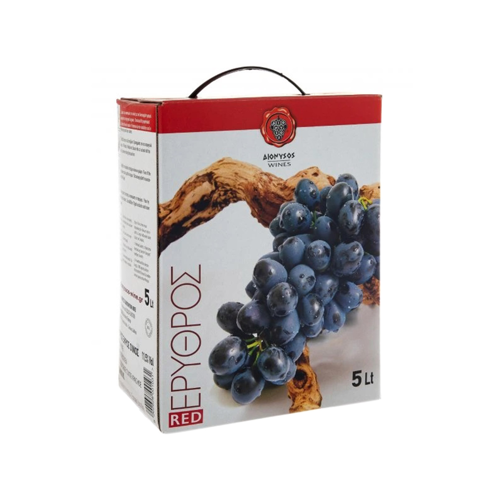 Διόνυσος Wines οίνος ξηρός ερυθρός 5lt εικόνα 1