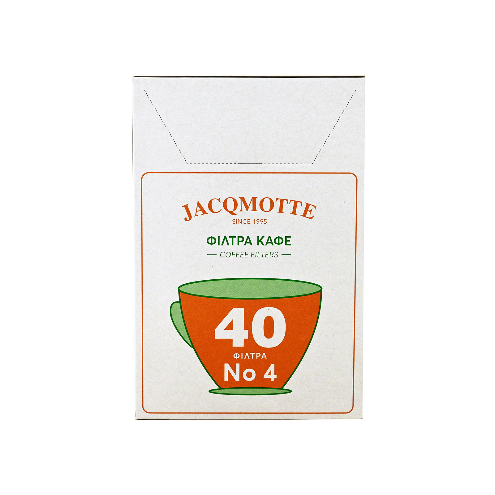 Jacqmotte φίλτρα καφέ No.1x4 40τεμ εικόνα 1