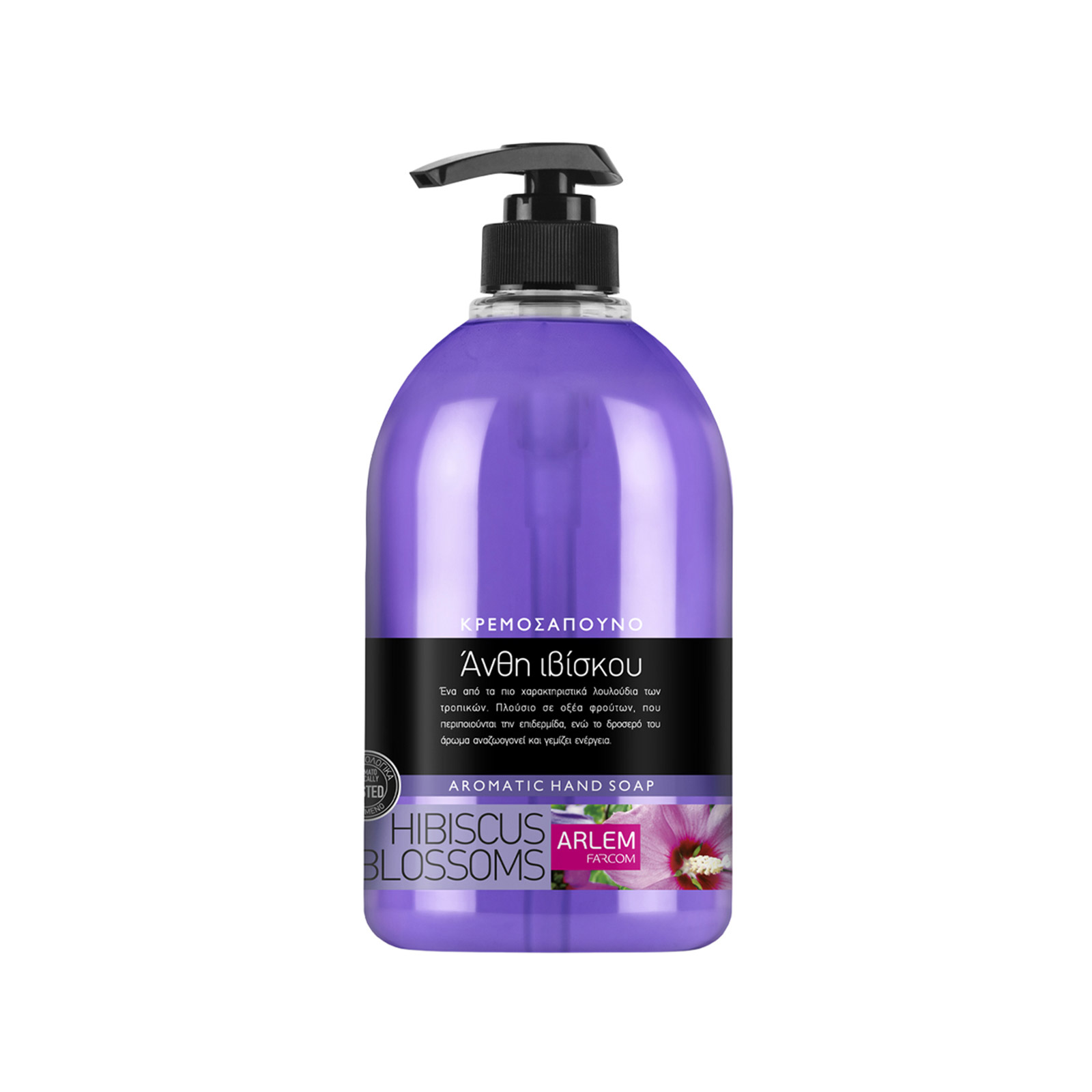 Arlem υγρό κρεμοσάπουνο άνθη ιβίσκου 1000ml εικόνα 1