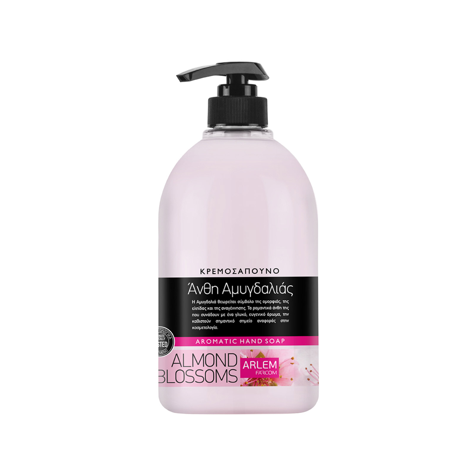 Arlem υγρό κρεμοσάπουνο άνθη αμυγδαλιάς 1000ml εικόνα 1