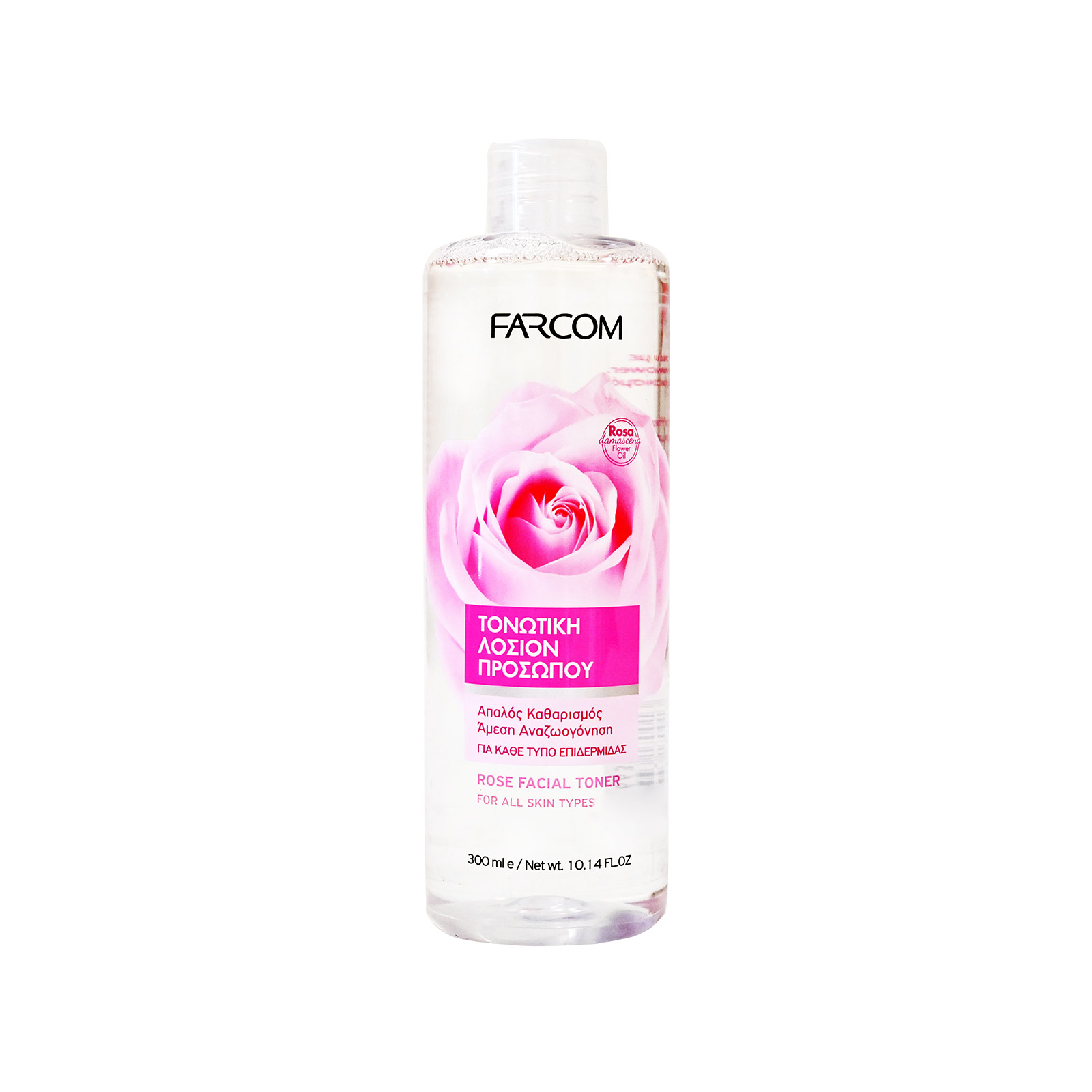 Farcom λοσιόν προσώπου rose 300ml εικόνα 1