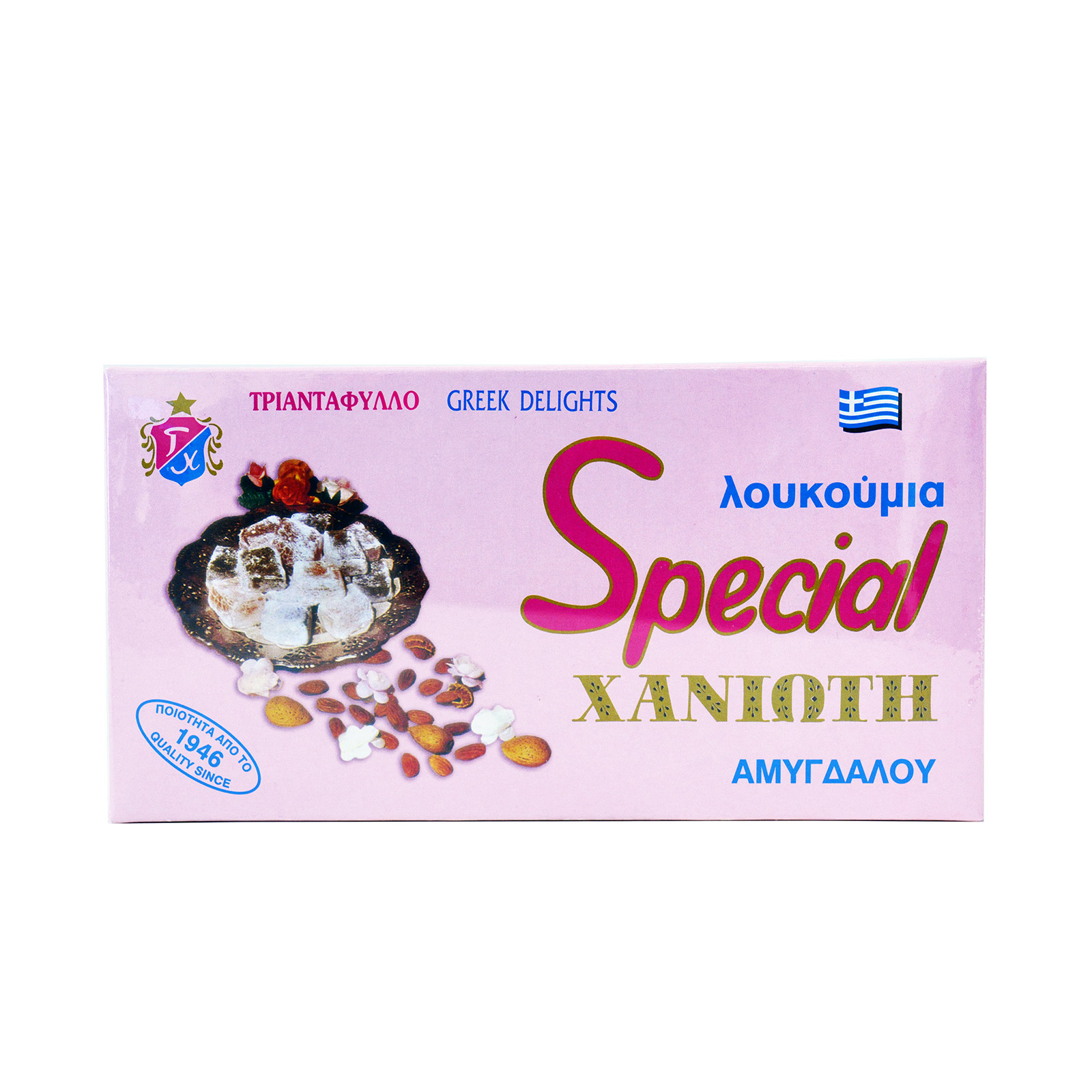 Χανιώτη Special λουκούμια no 23 / αμυγδάλου τριαντάφυλλο 450g εικόνα 1