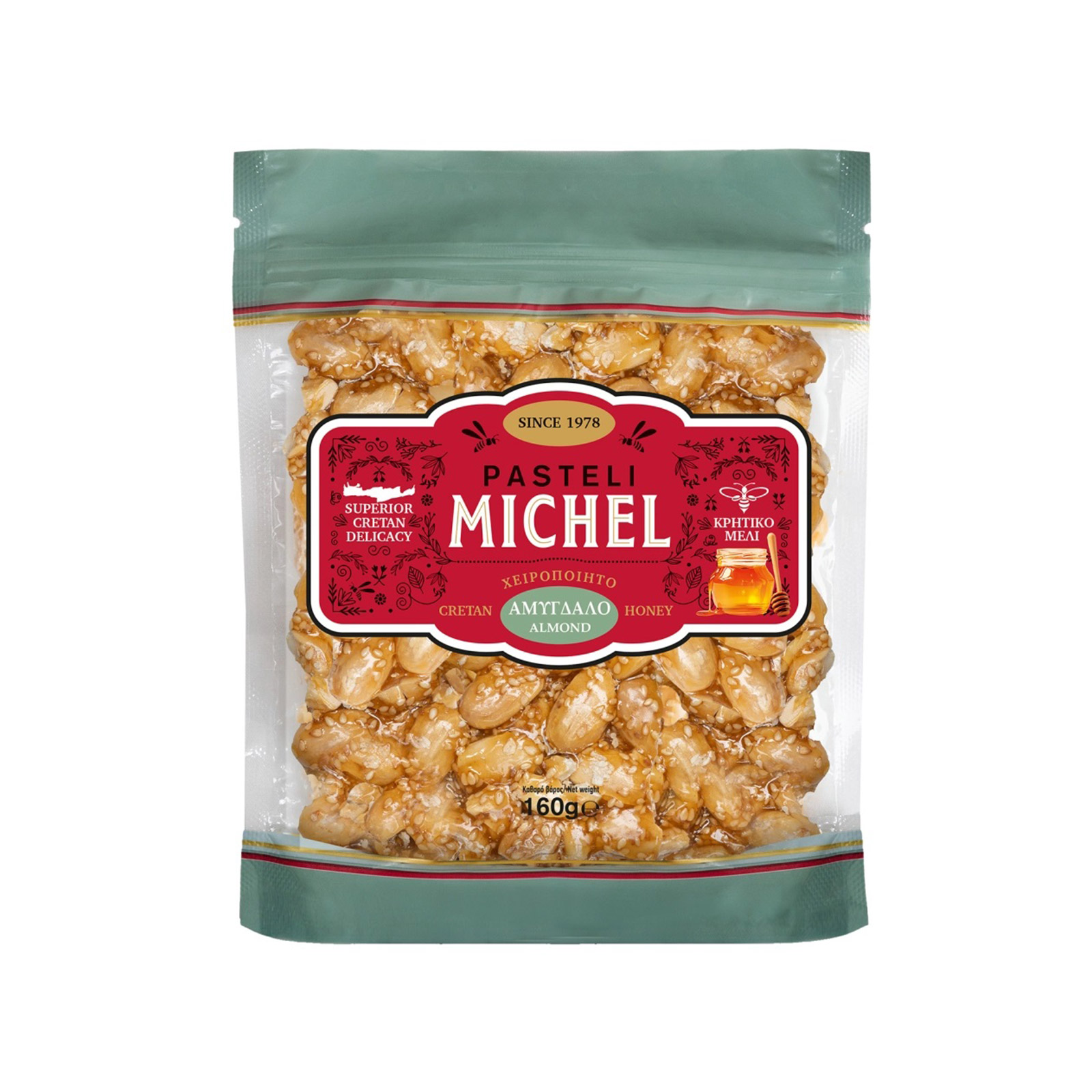 Michel αμύγδαλο λευκό καραμελέ 160g εικόνα 1