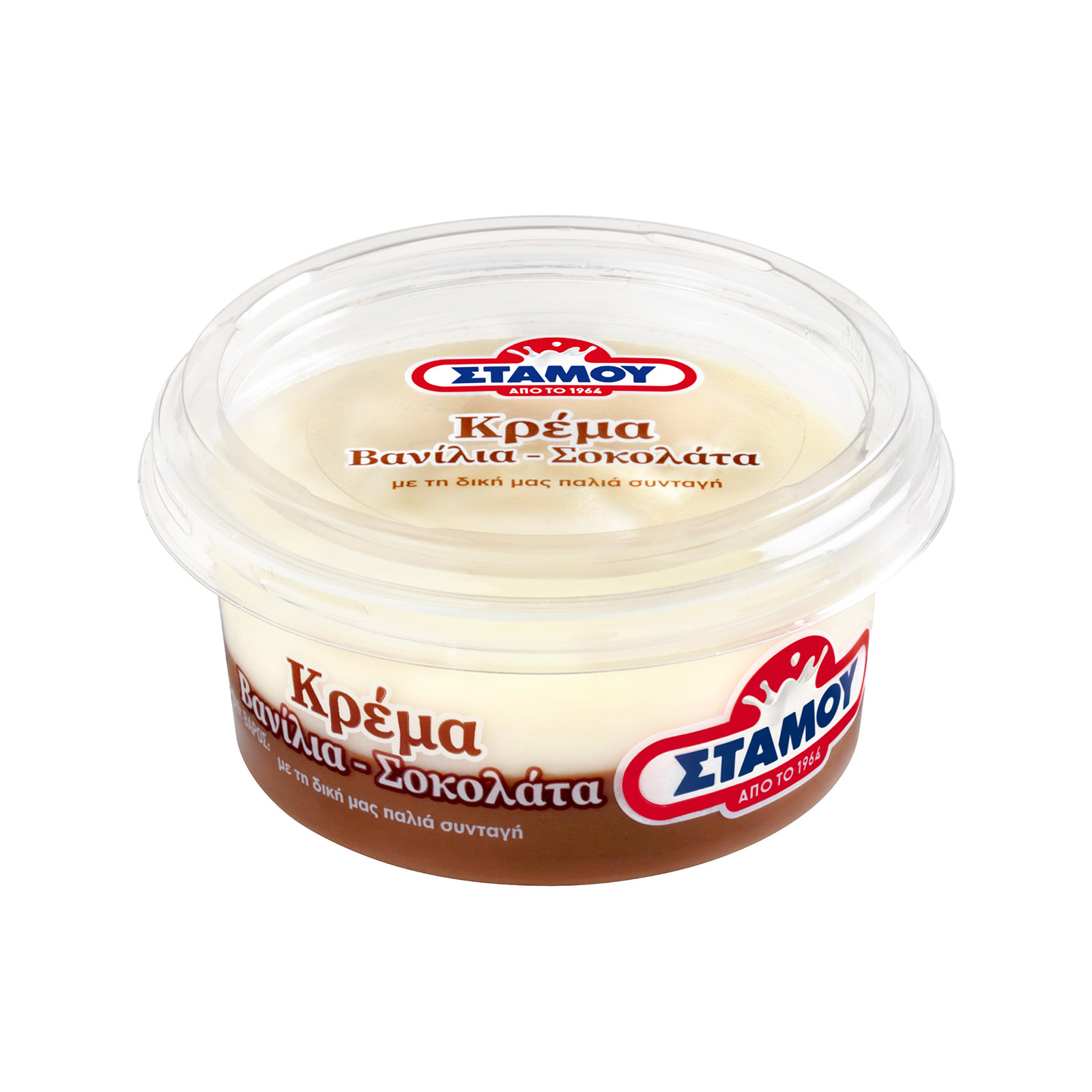 Στάμου επιδόρπιο ψυγείου βανίλια-κακάο 180g εικόνα 1