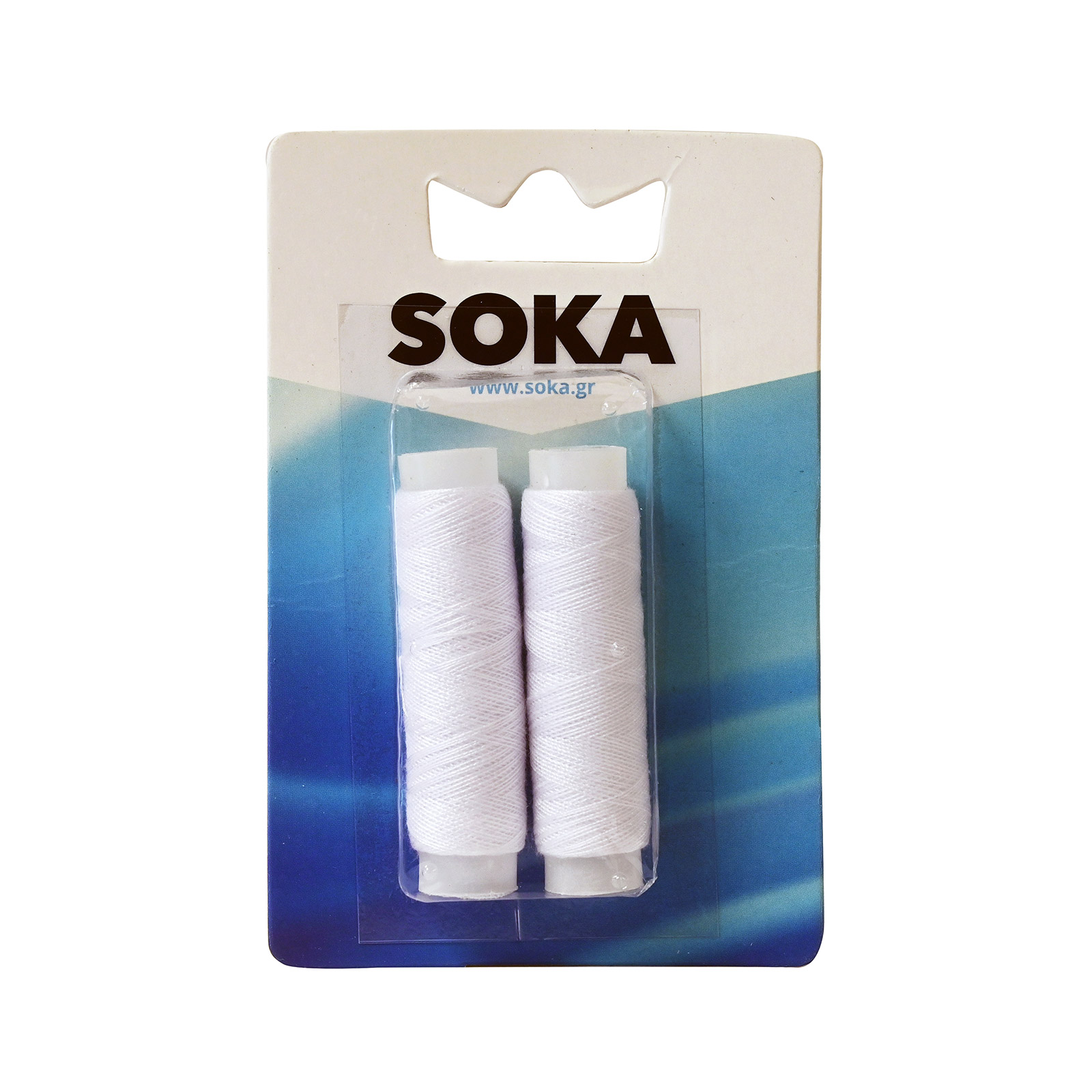 Soka Ν146- 1 μασουρακι κλωστη λευκό 2τεμ εικόνα 1